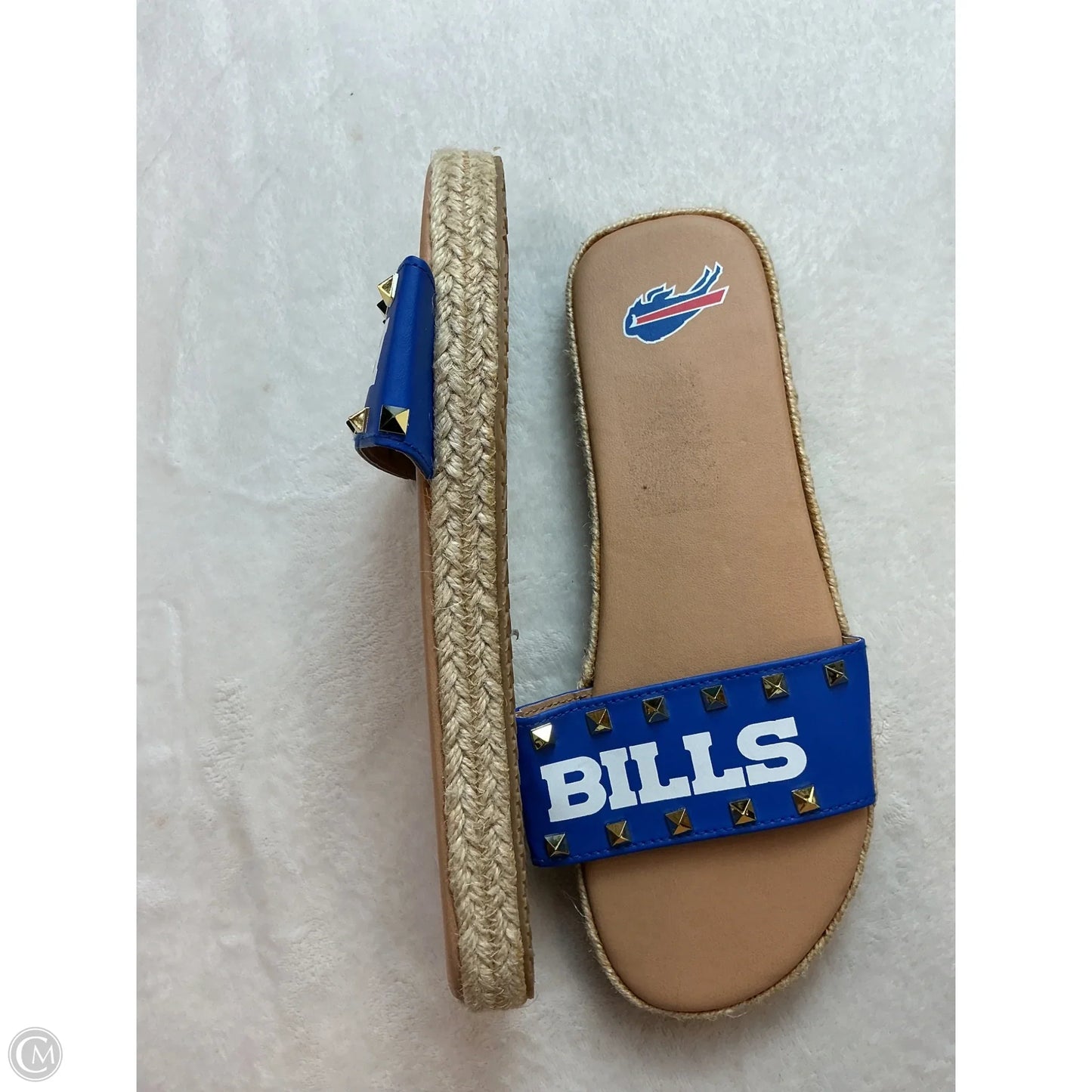 Sandals Flats By Clothes Mentor In Blue
