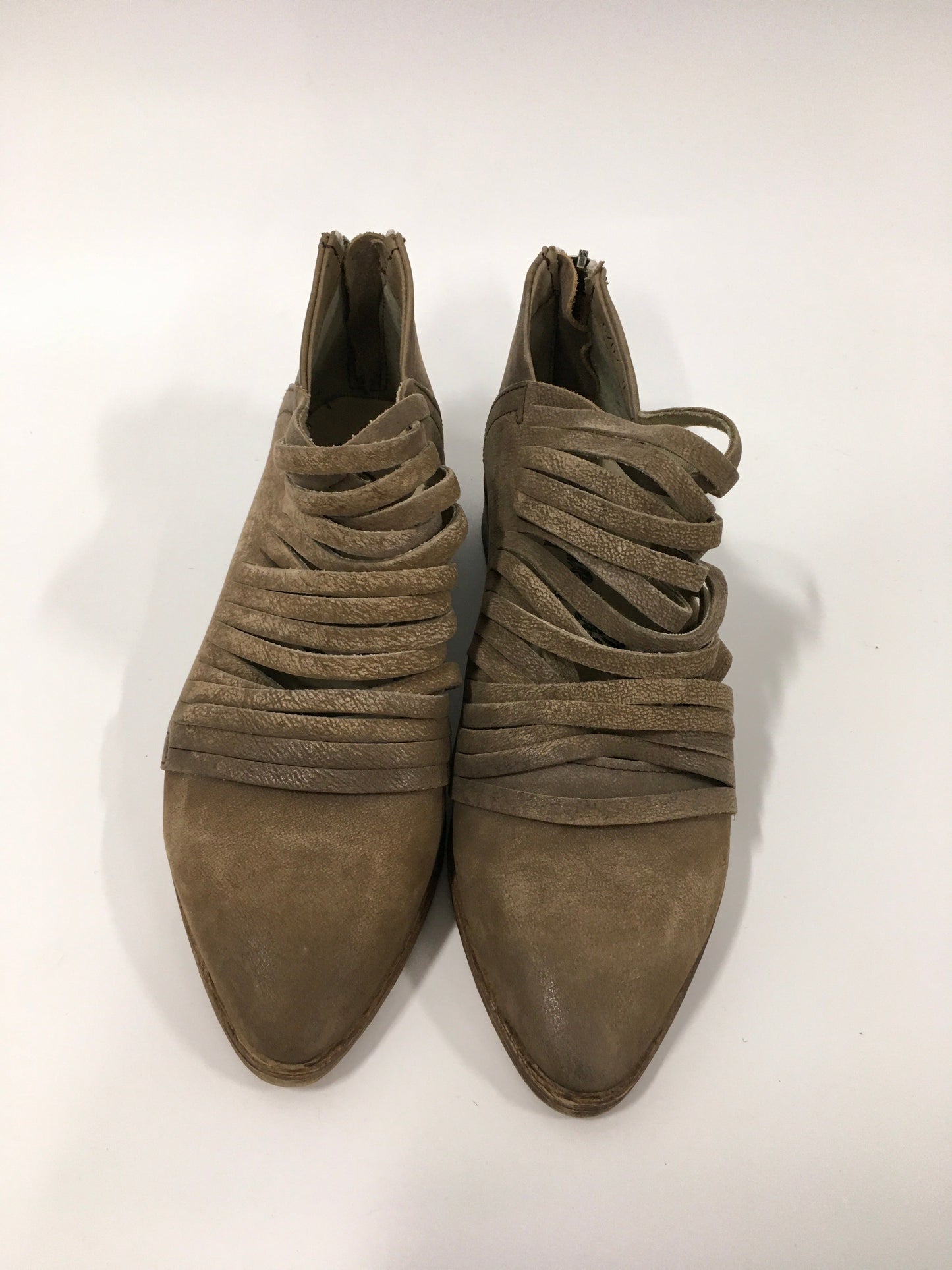 Tan Shoes Heels Block Free People, Size 6