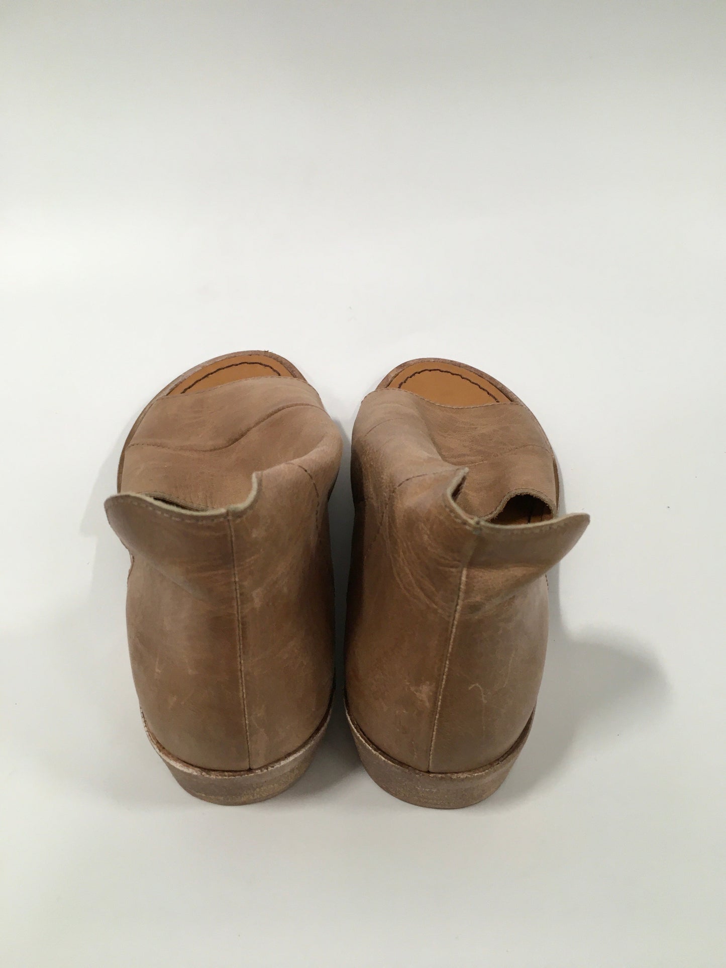 Tan Shoes Heels Block Free People, Size 6