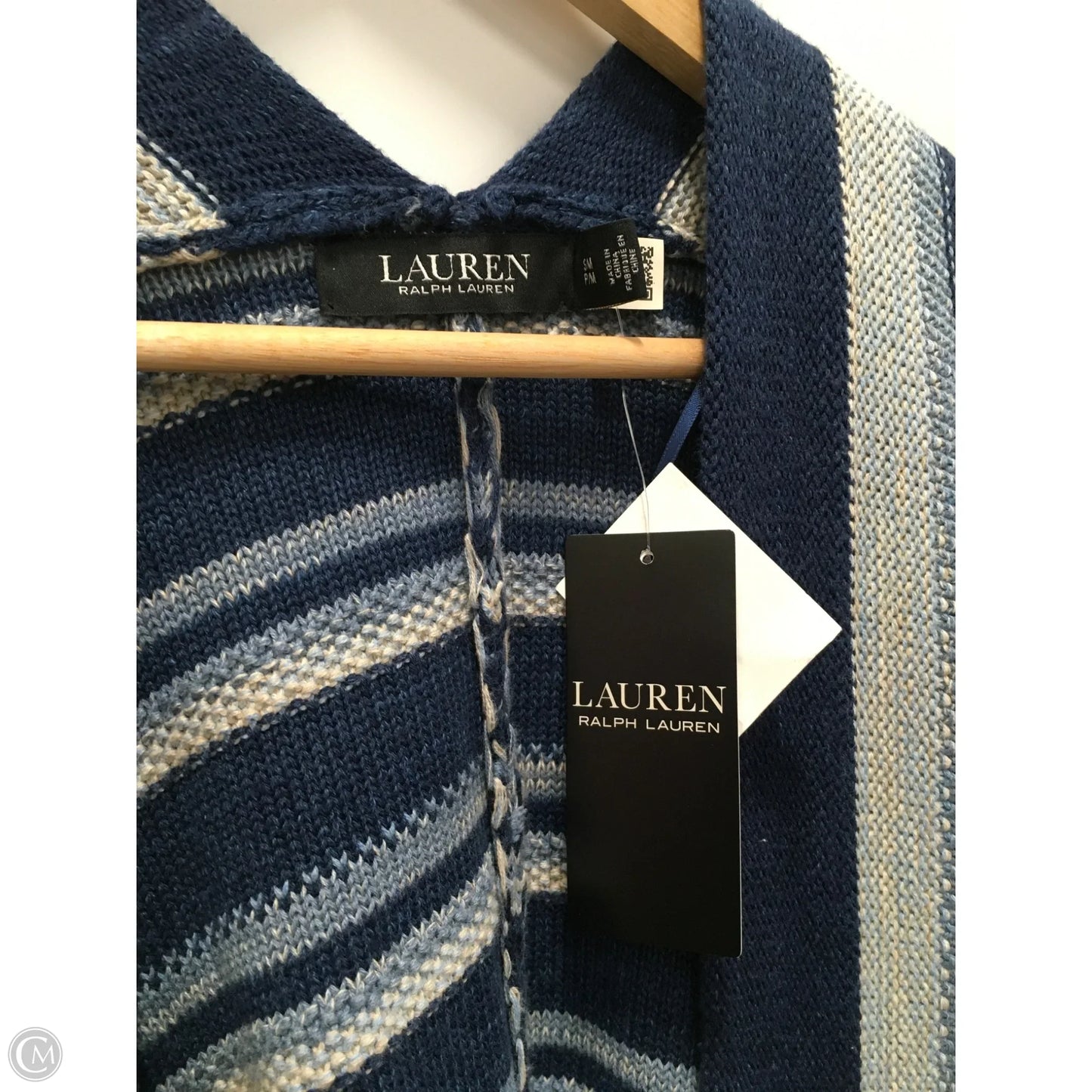 Sweater Cardigan By Ralph Lauren In Blue, Size: M