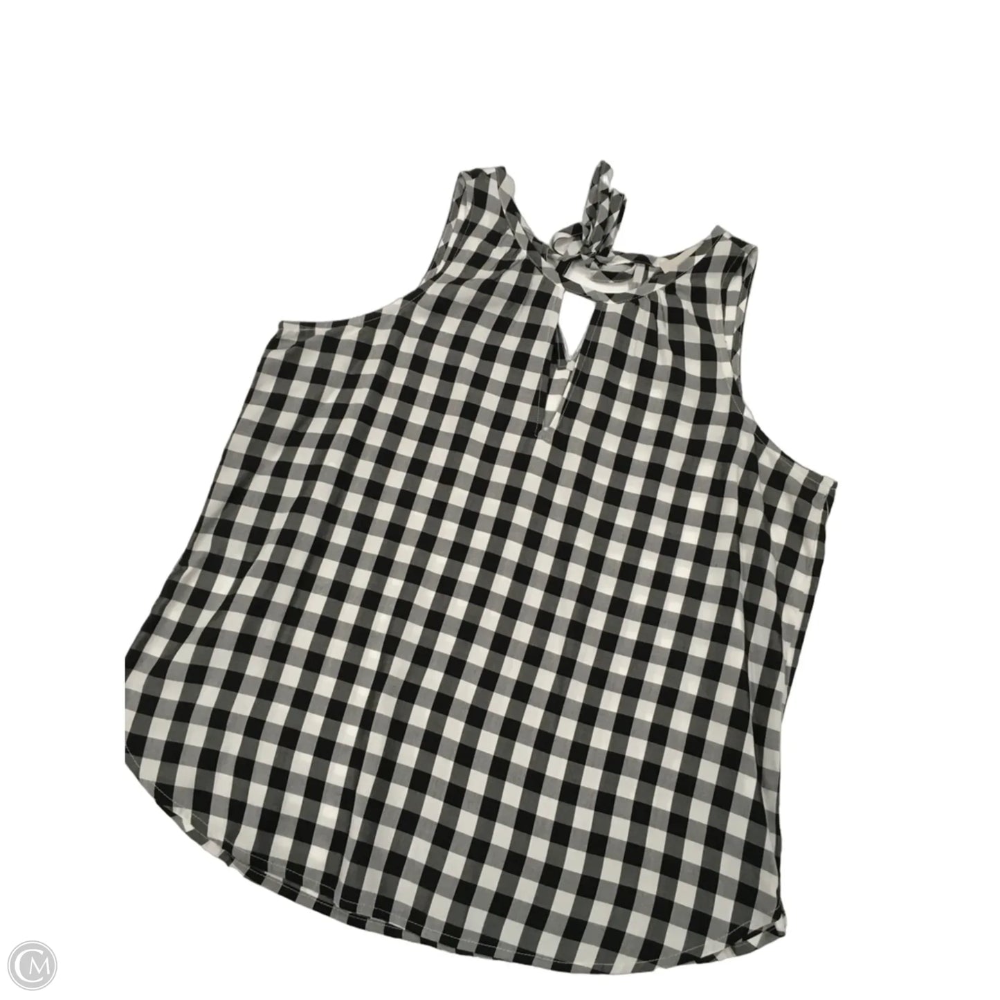 Top Sleeveless By Loft In Black & White, Size: Sp
