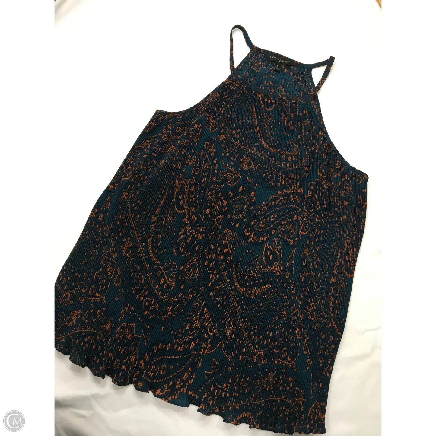 Top Sleeveless By Banana Republic In Teal, Size: S