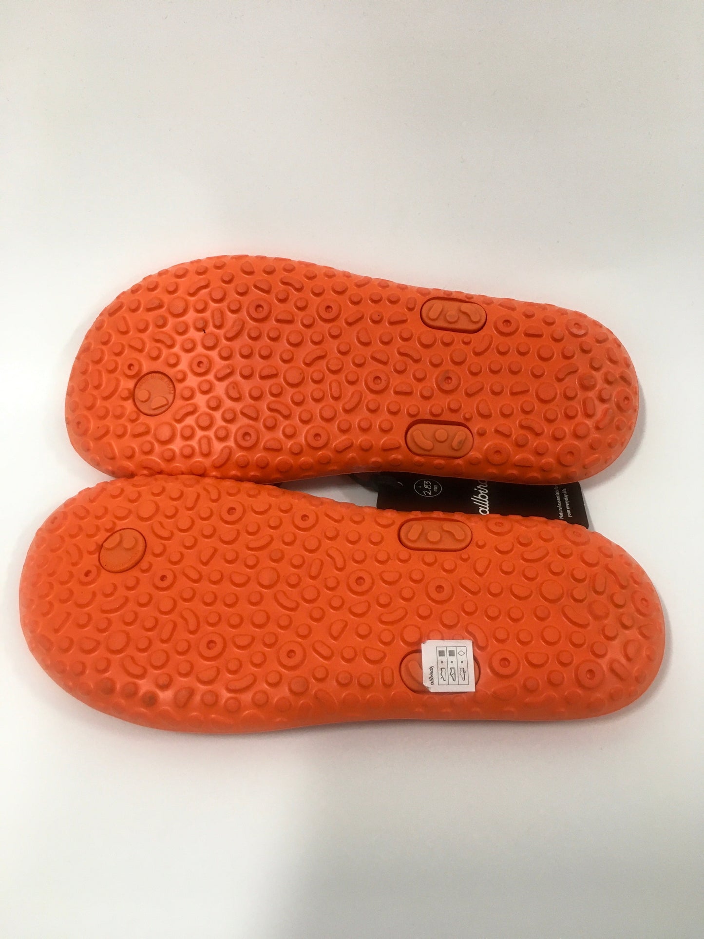 Orange Sandals Flip Flops Allbirds, Size 9