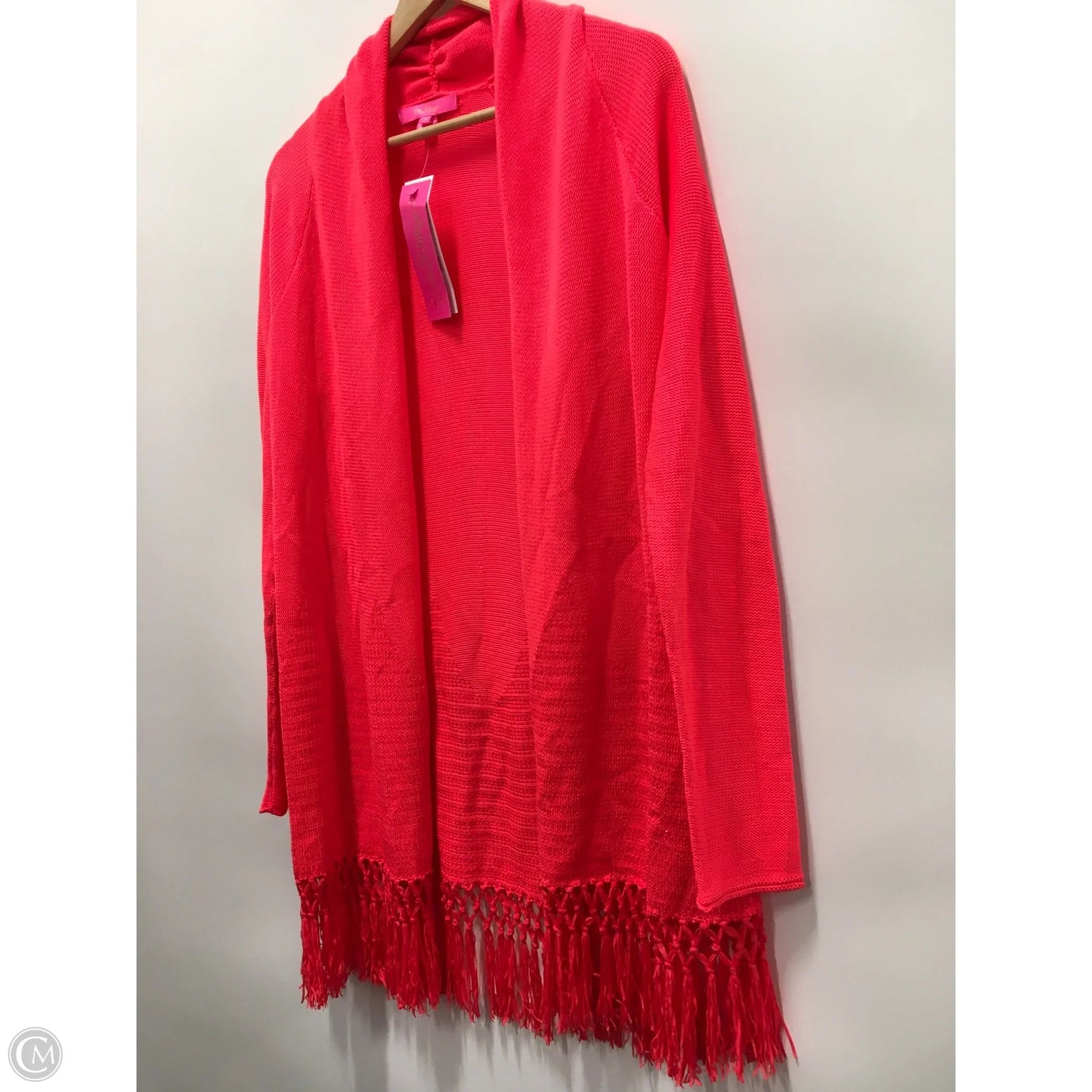 Sweater Cardigan Designer By Lilly Pulitzer In Orange, Size: M