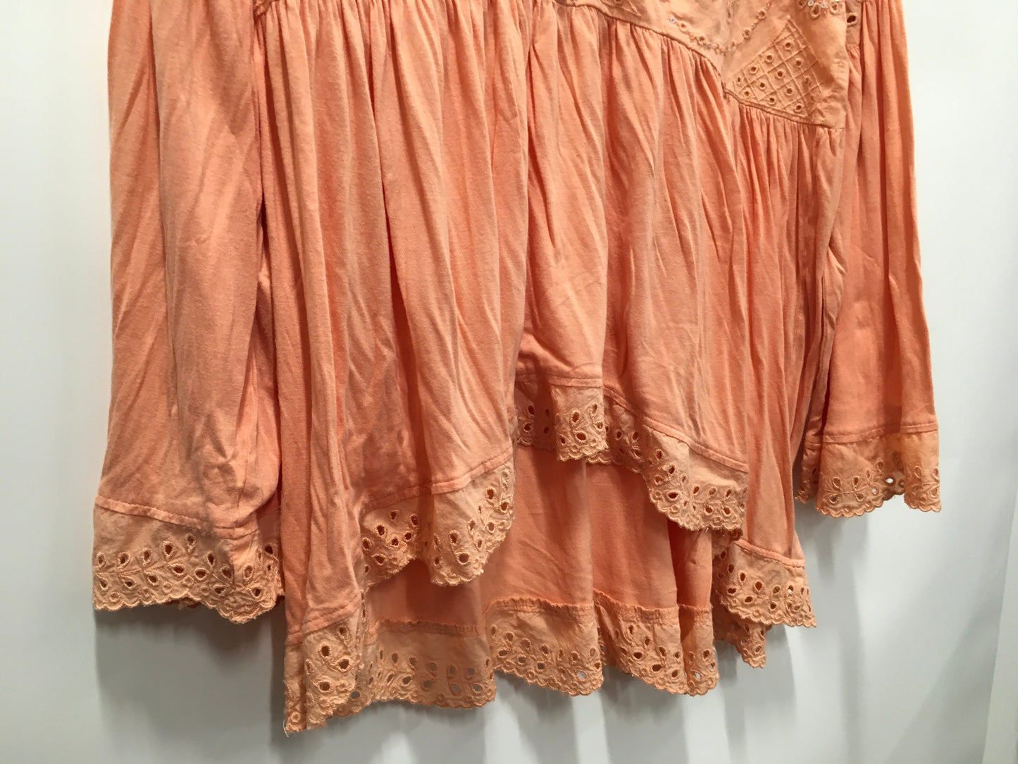 Orange Top Long Sleeve Free People, Size M