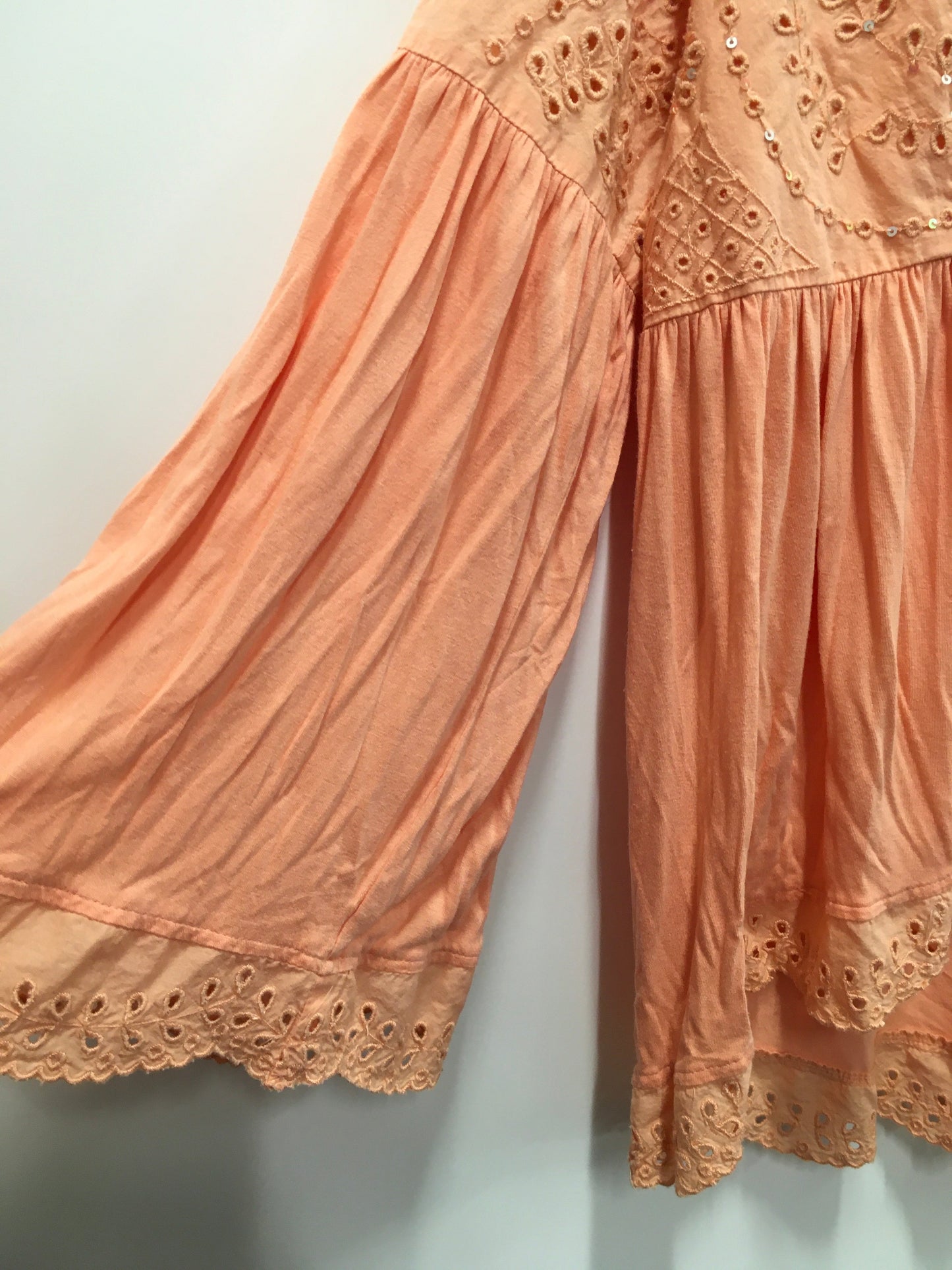 Orange Top Long Sleeve Free People, Size M