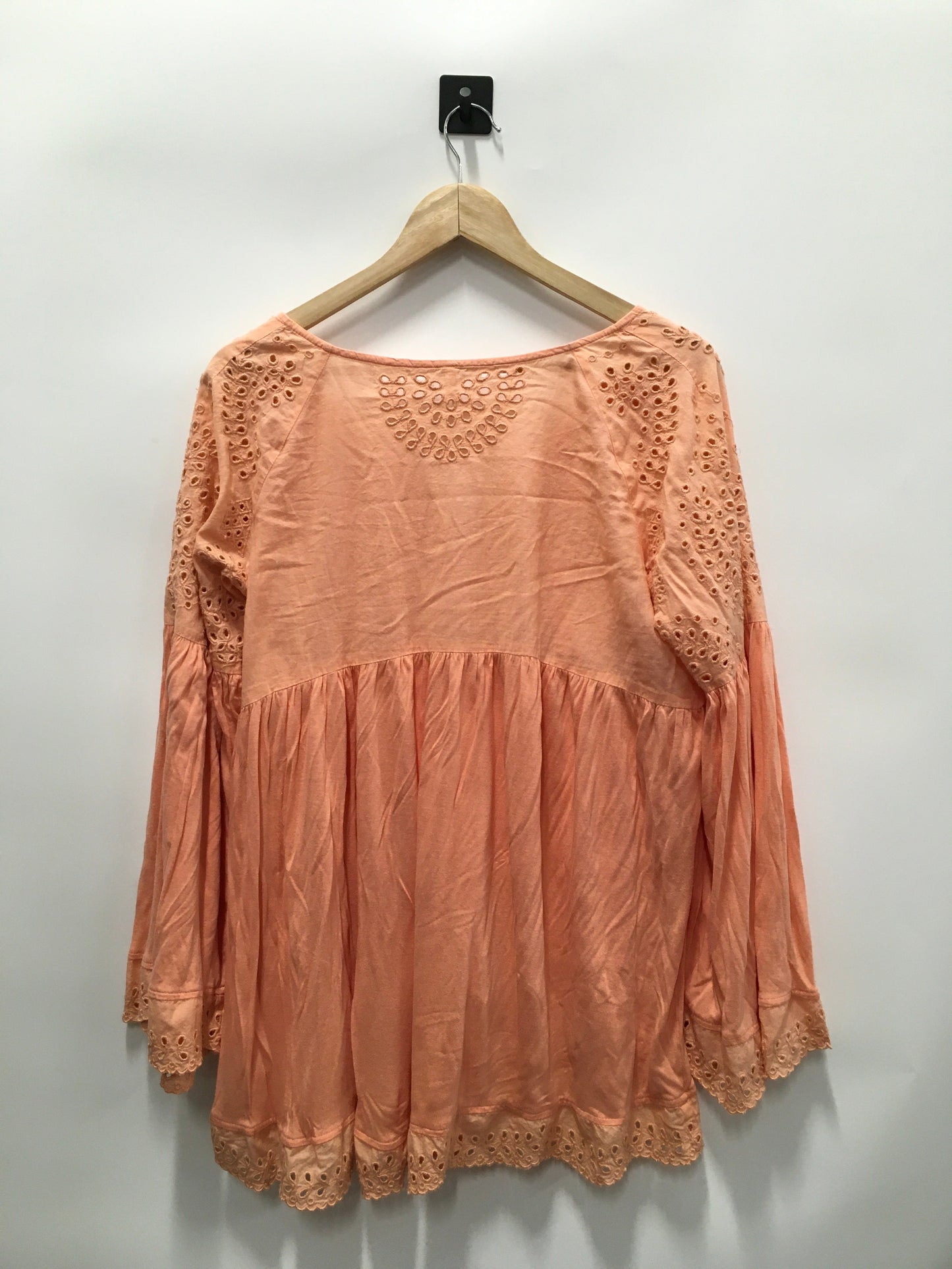 Orange Top Long Sleeve Free People, Size M