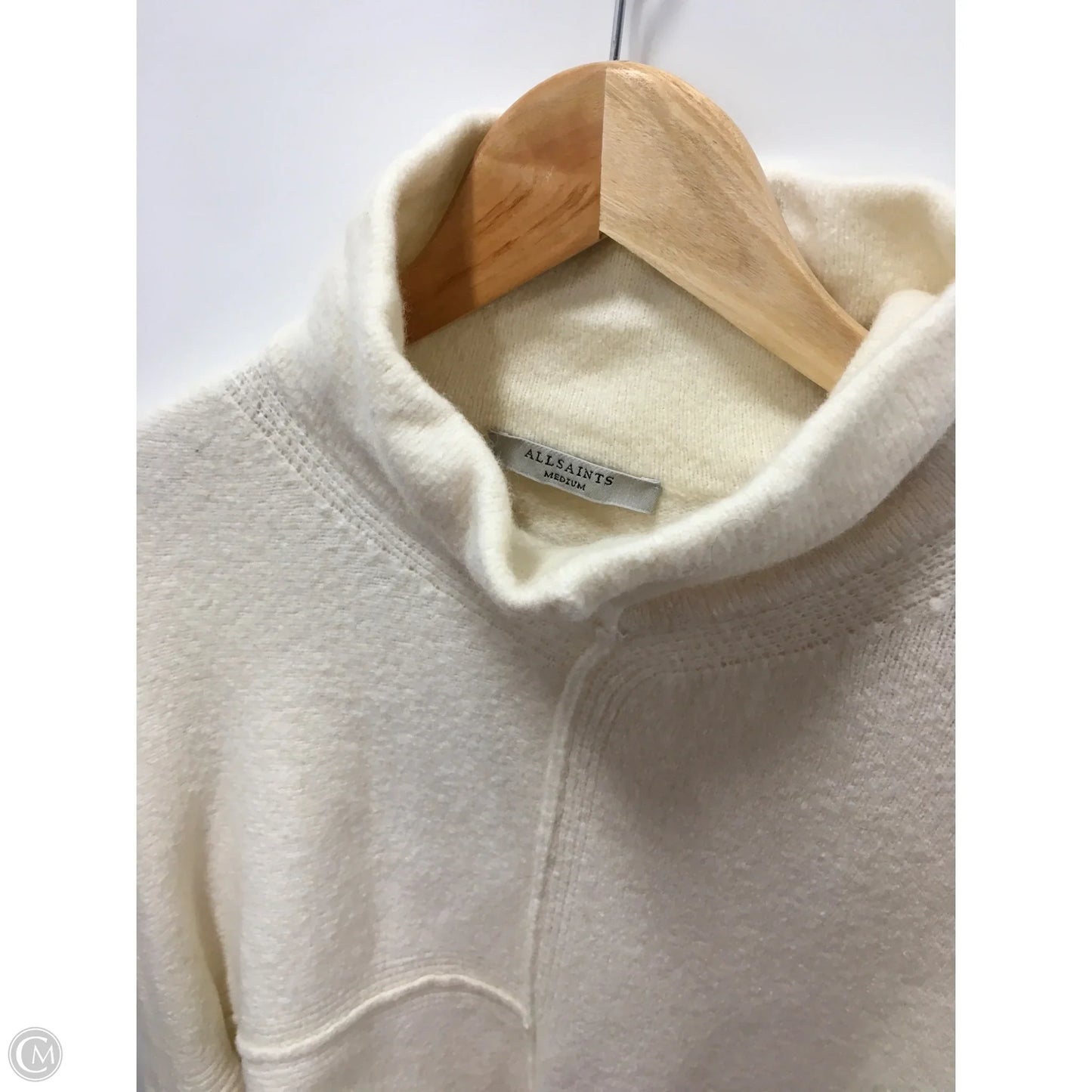 Sweater Designer By All Saints In Cream, Size: M