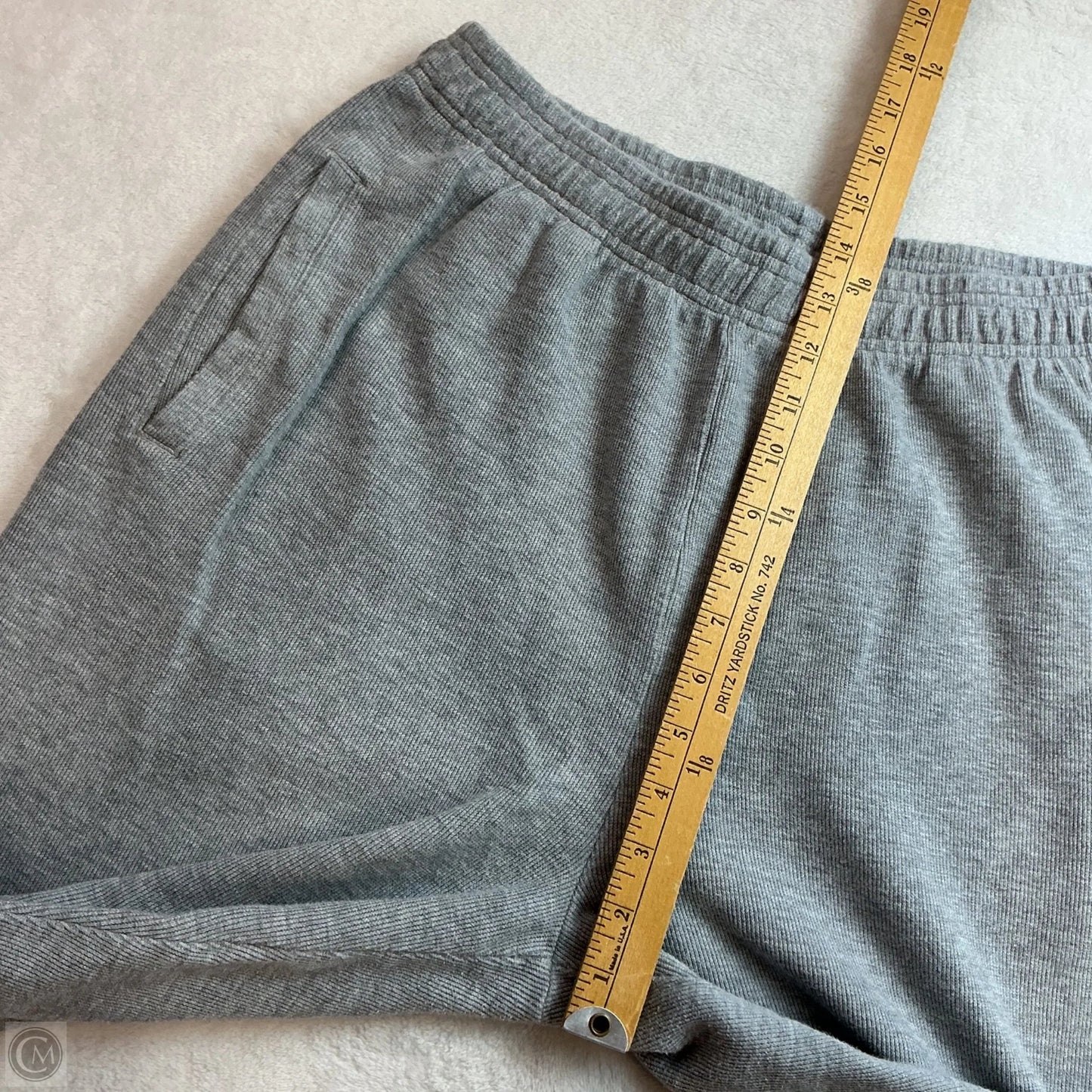 Athletic Pants By Adidas In Grey, Size: M