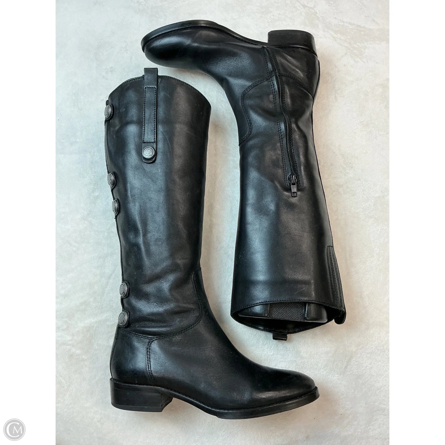 Boots Leather By Arturo Chiang In Black, Size: 7.5