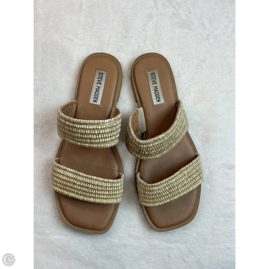 Sandals Flats By Steve Madden In Tan, Size: 8