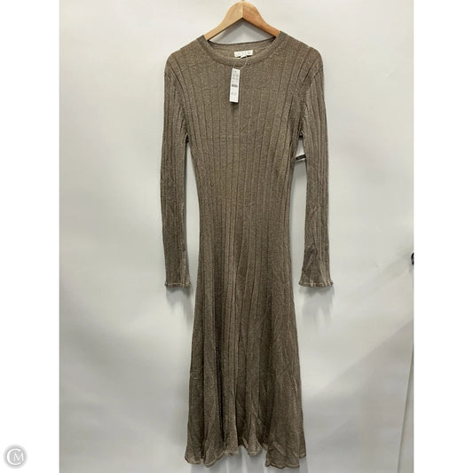 Dress Casual Maxi By J. Crew In Tan, Size: L