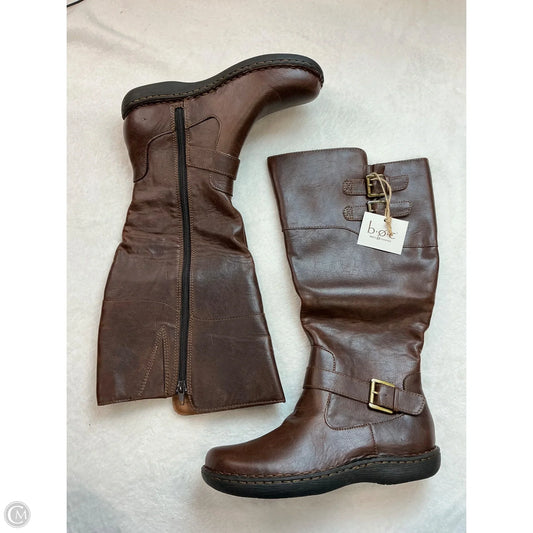 Boots Mid-calf Flats By Boc In Brown, Size: 8