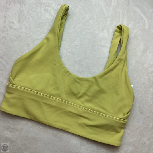 Athletic Bra By Lululemon In Yellow, Size: 6