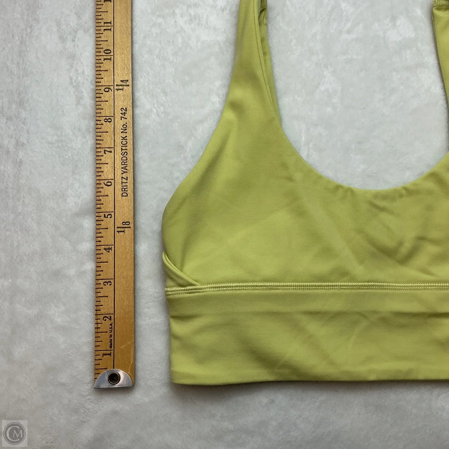 Athletic Bra By Lululemon In Yellow, Size: 6