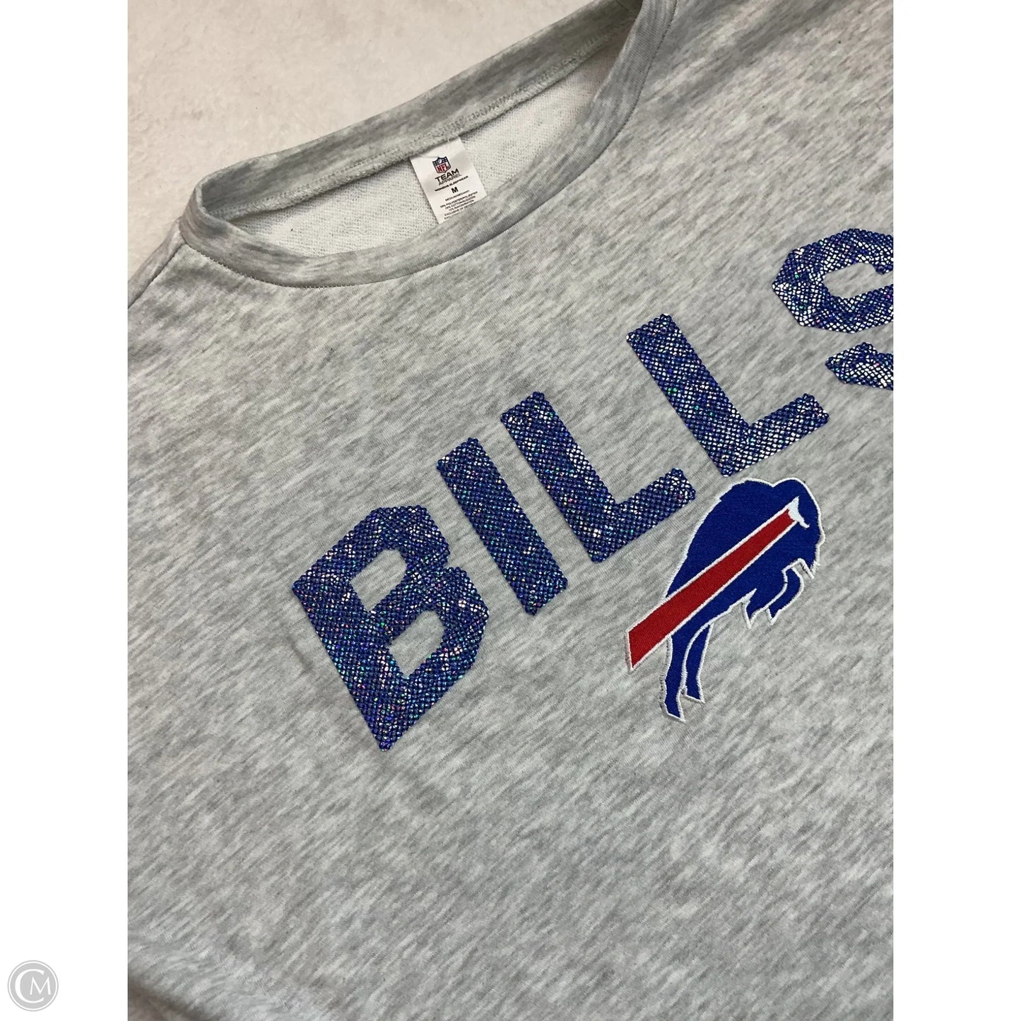 Top Long Sleeve By Nfl In Grey, Size: M