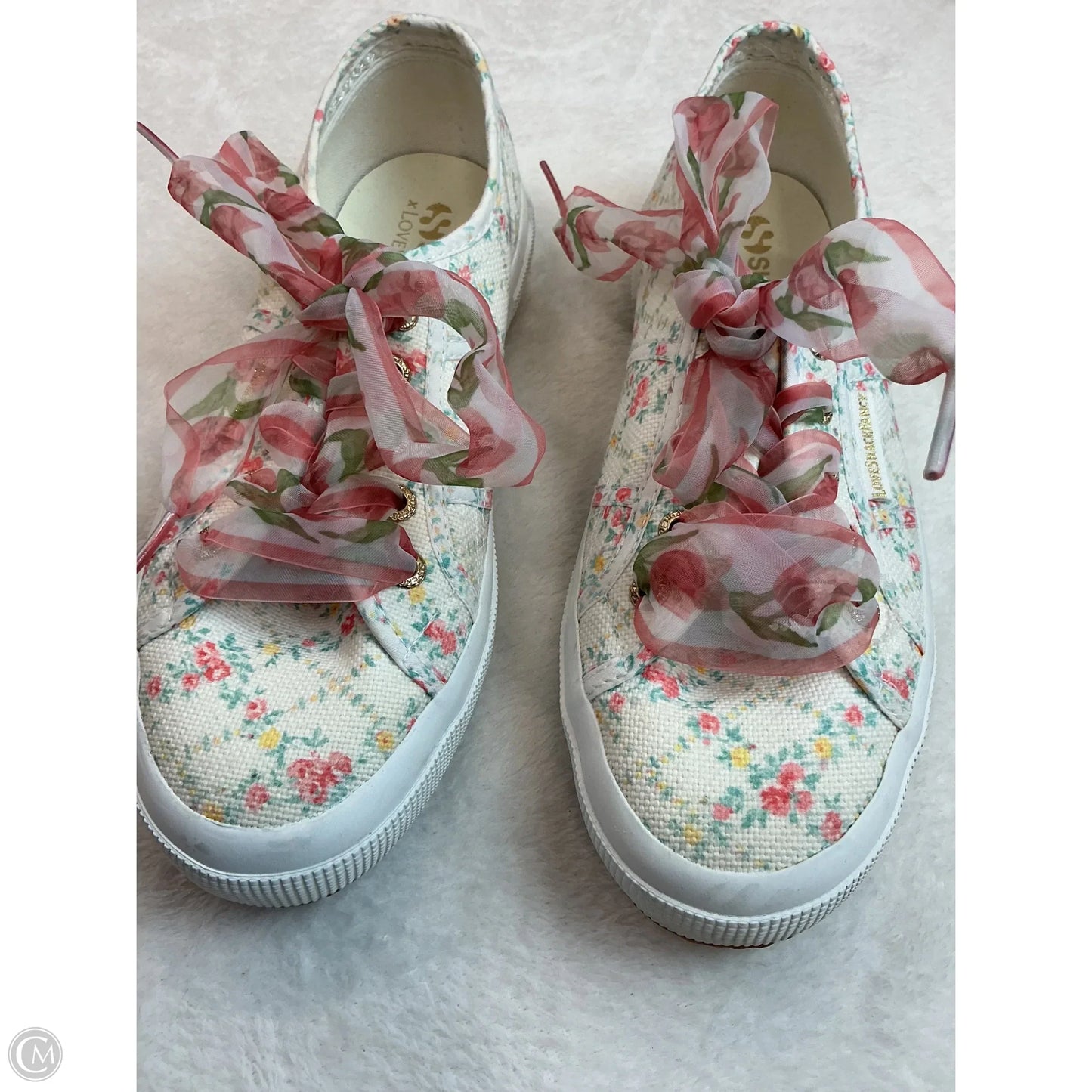 Shoes Flats By Superga In Floral Print, Size: 7.5