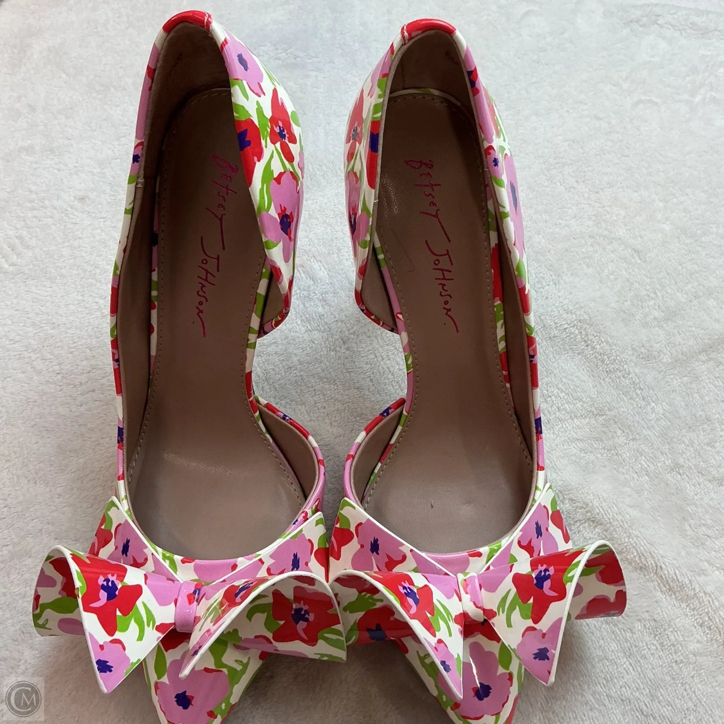 Shoes Heels Block By Betsey Johnson In Floral Print, Size: 8.5
