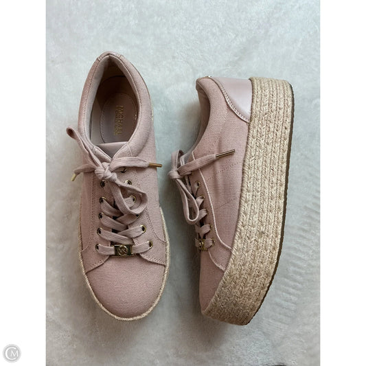 Shoes Sneakers Platform By Michael By Michael Kors In Pink & Tan, Size: 8.5