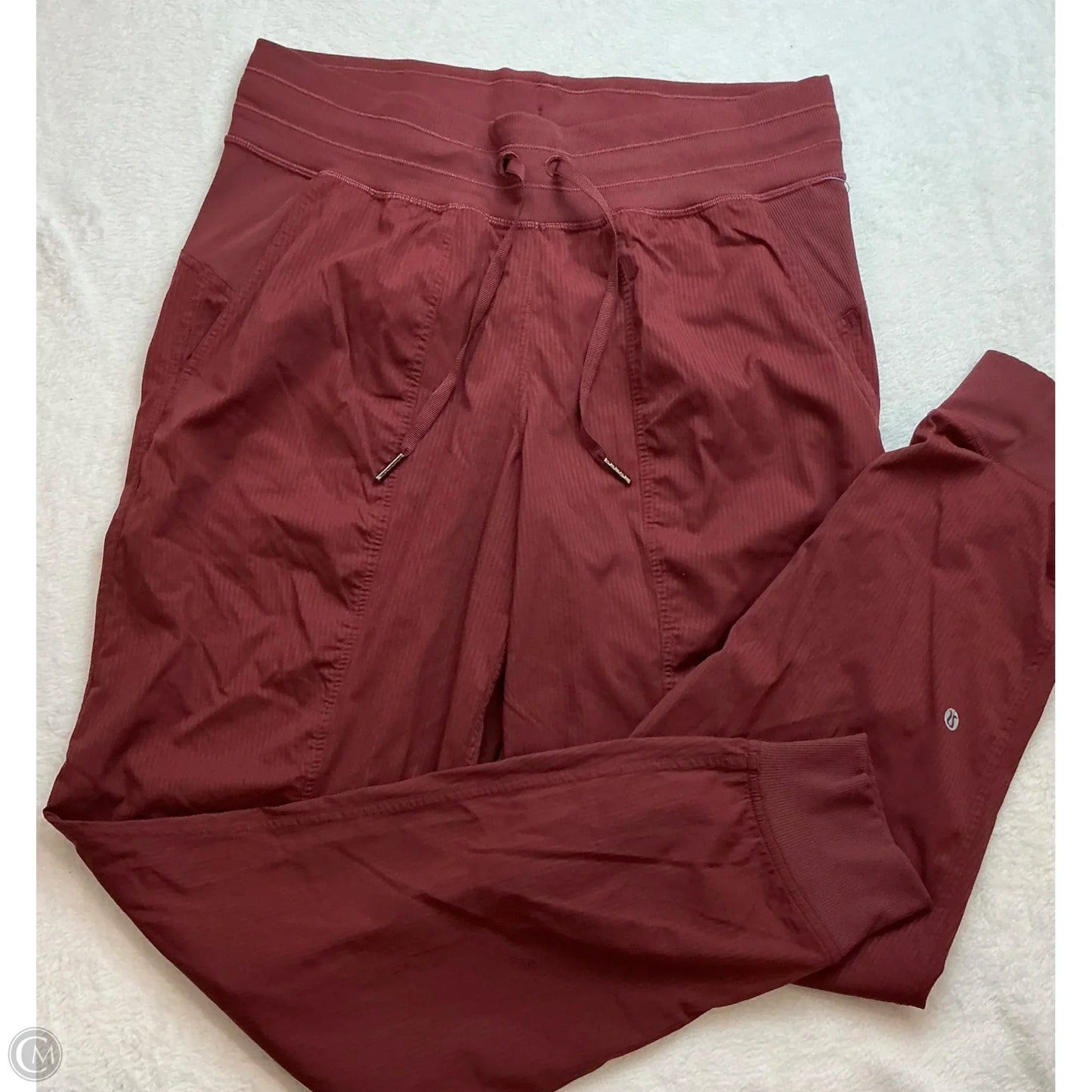 Athletic Pants By Lululemon In Maroon, Size: 8