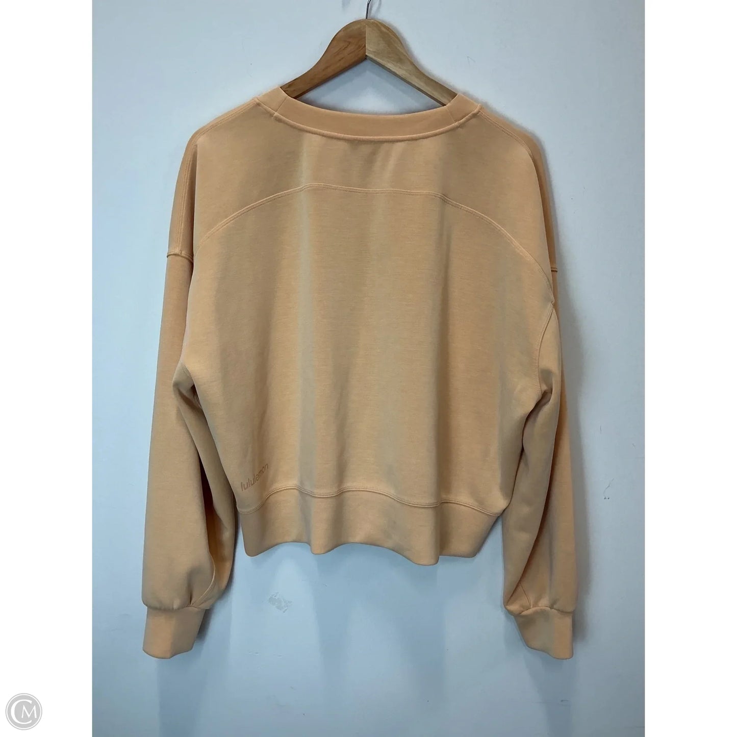 Athletic Sweatshirt Crewneck By Lululemon In Orange, Size: 10