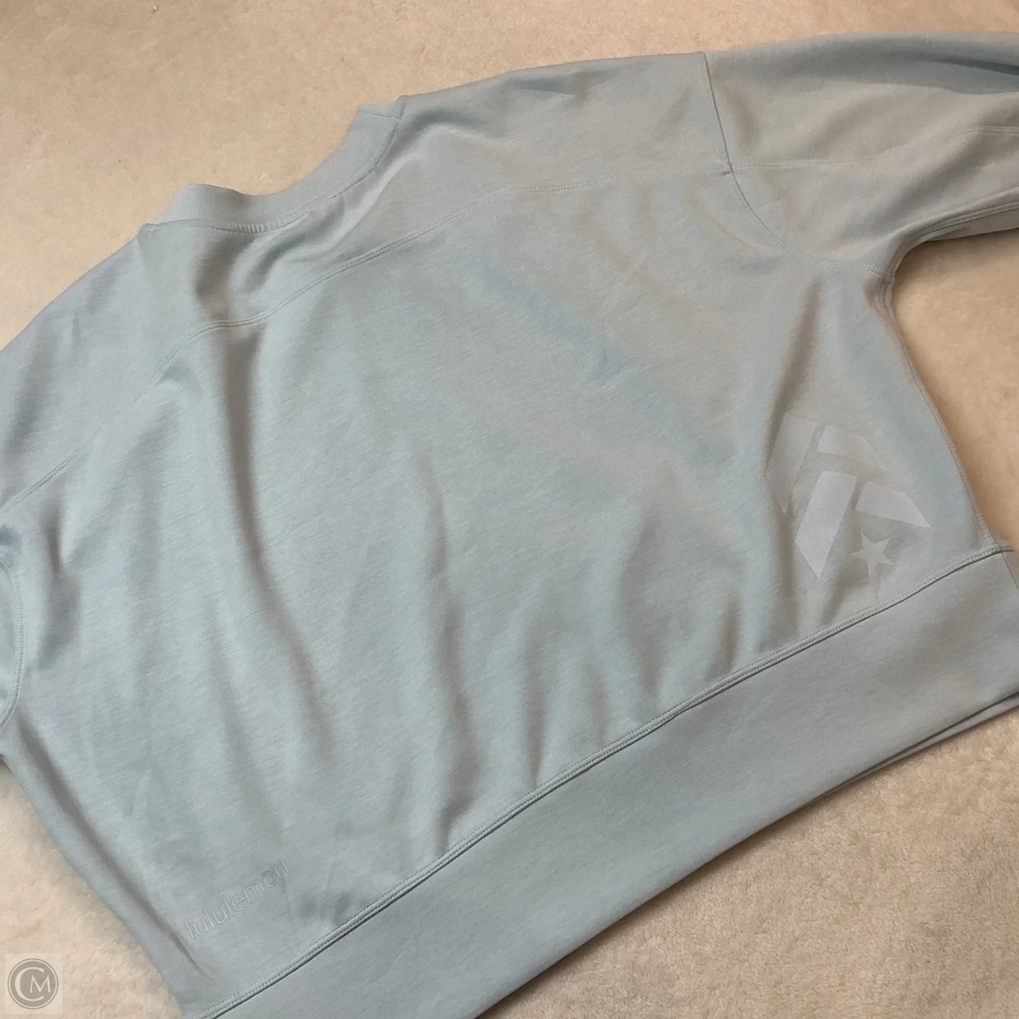 Athletic Sweatshirt Crewneck By Lululemon In Blue, Size: 8