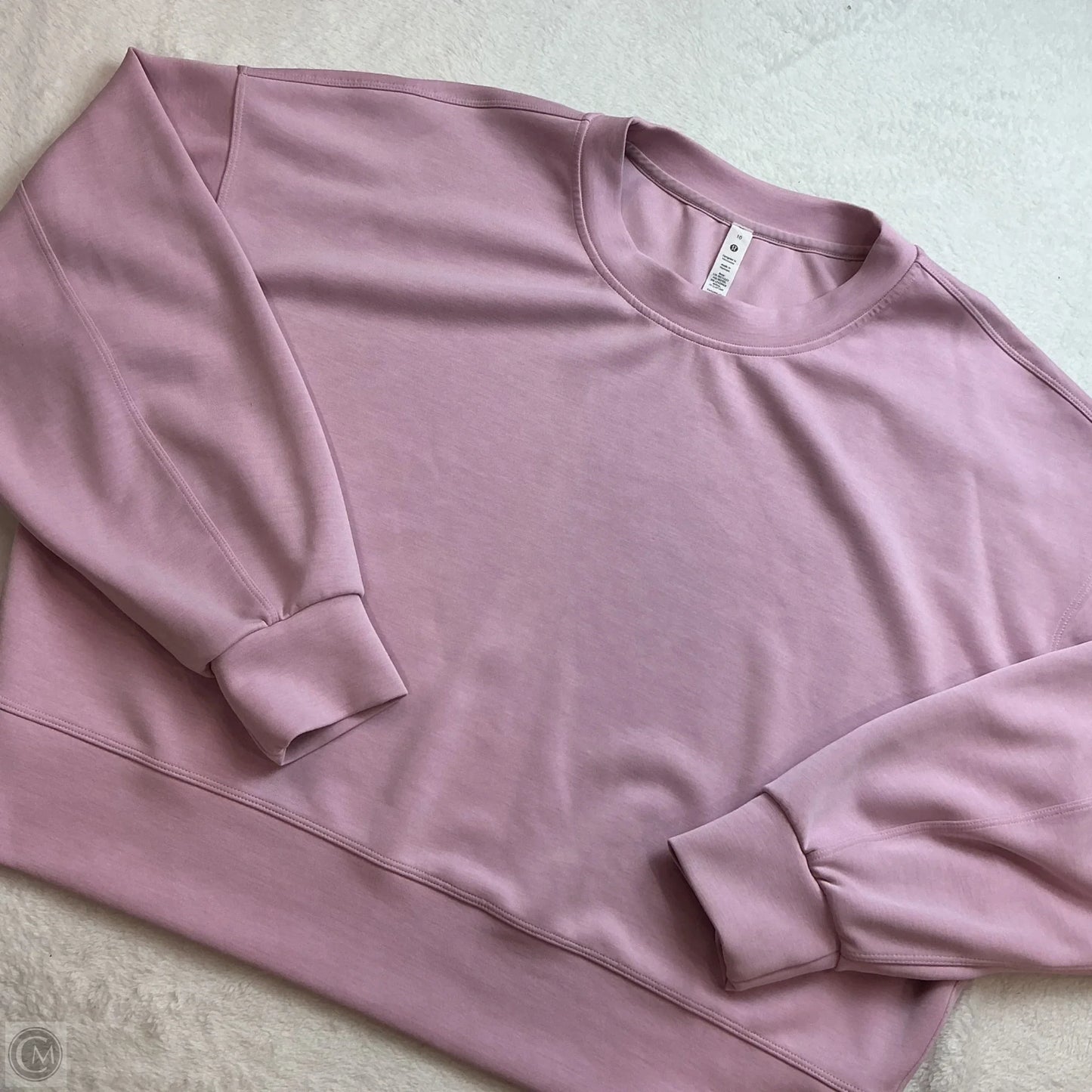 Athletic Sweatshirt Crewneck By Lululemon In Pink, Size: 10