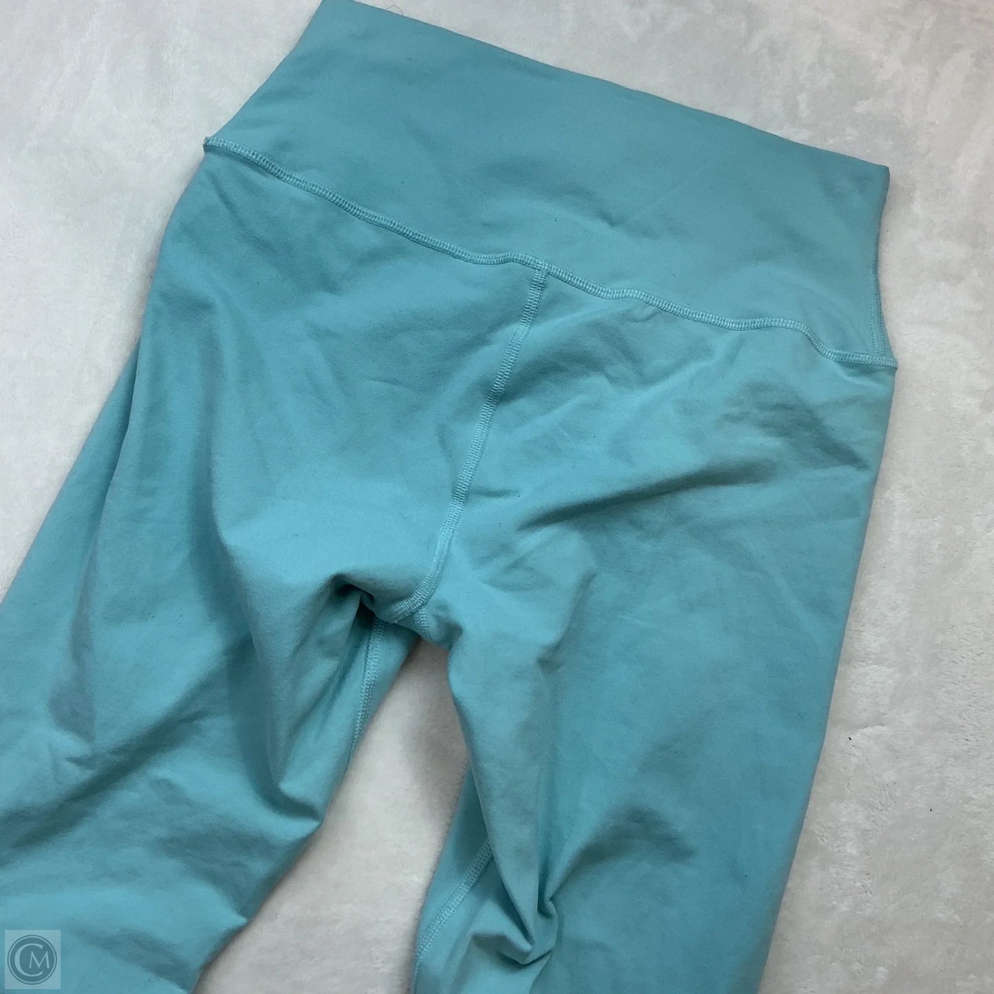 Athletic Leggings By Alo In Aqua, Size: M