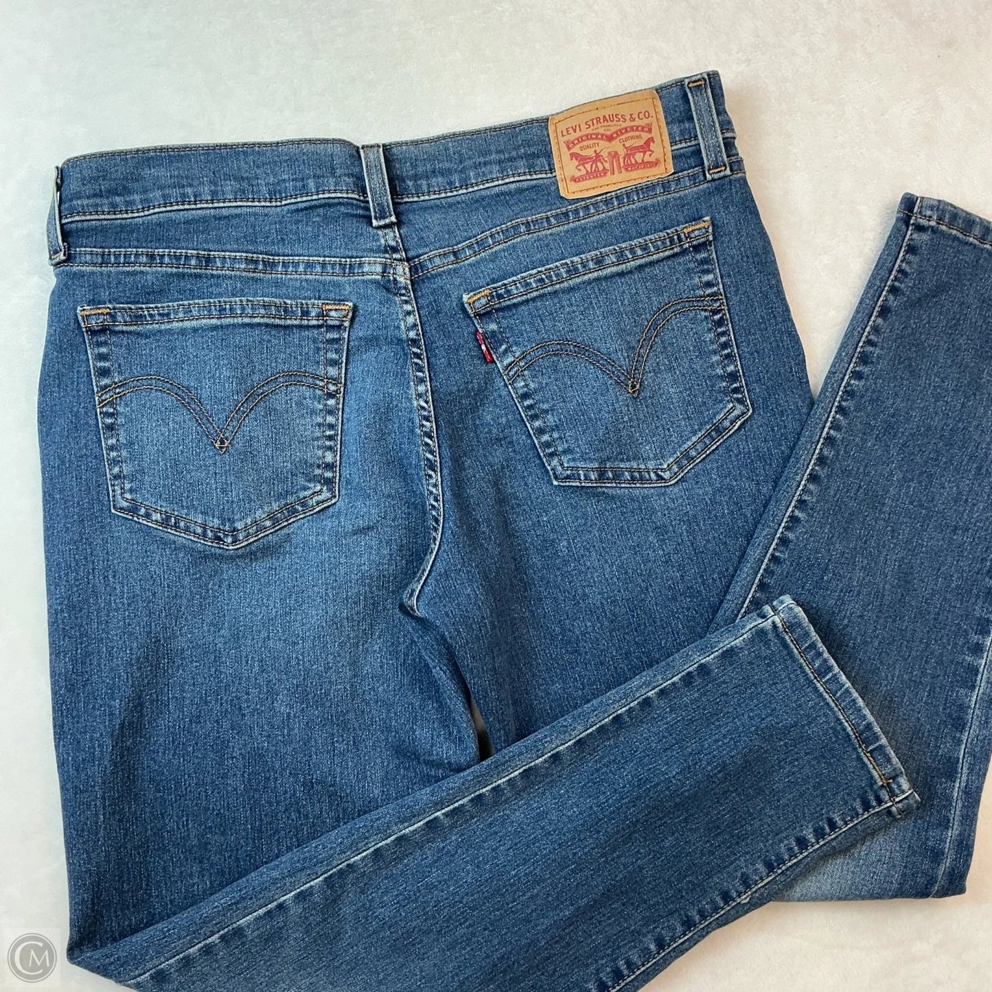 Jeans Boyfriend By Levis In Blue Denim, Size: 6
