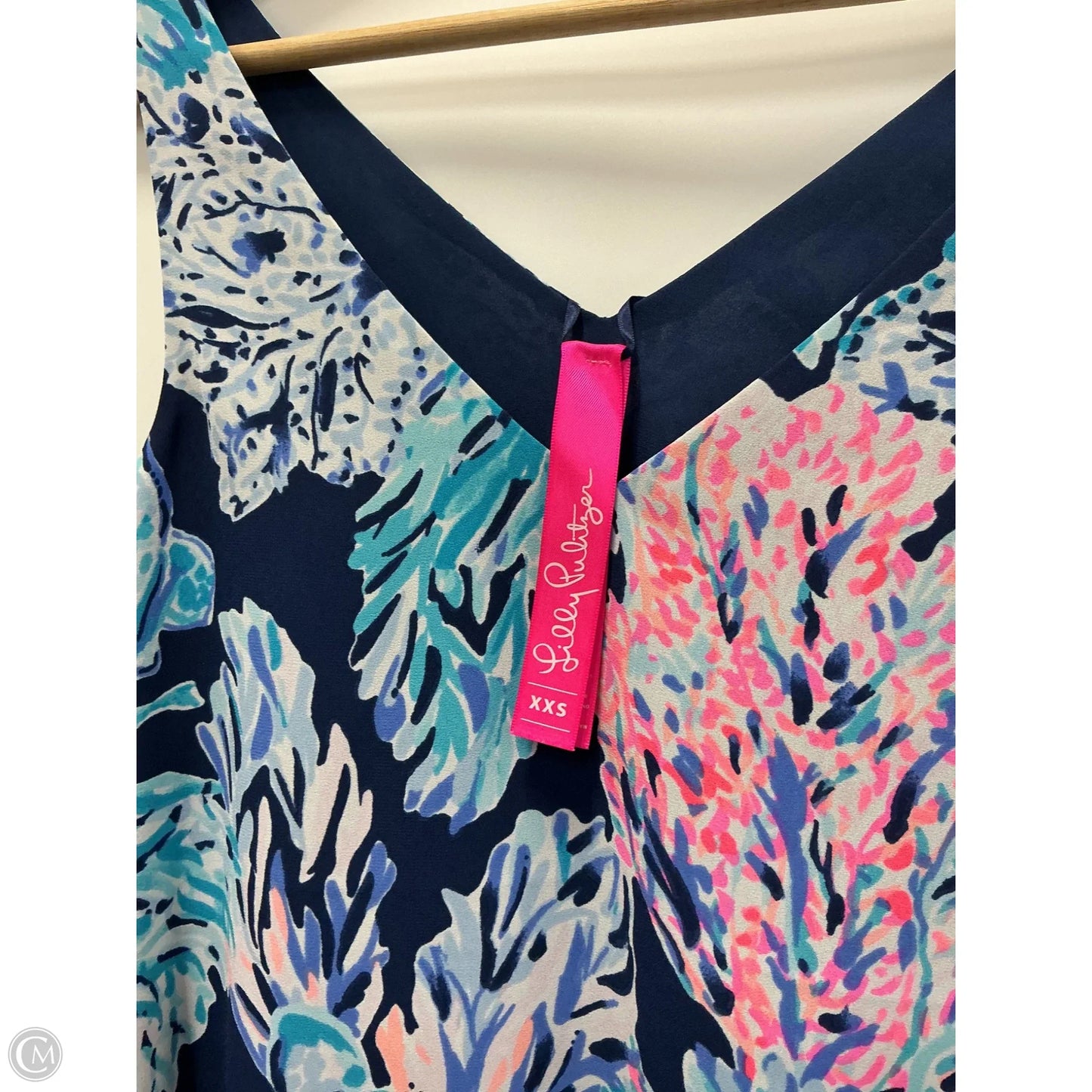 Top Sleeveless Designer By Lilly Pulitzer In Navy, Size: Xxs