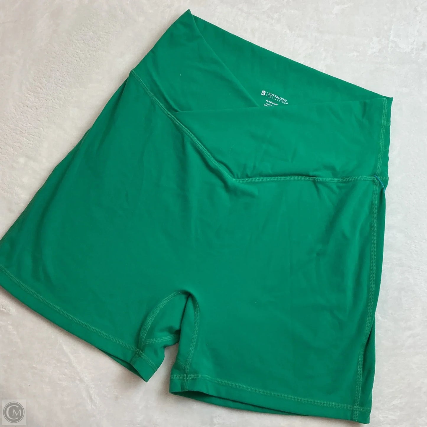 Athletic Shorts By Buffbunny In Green, Size: M