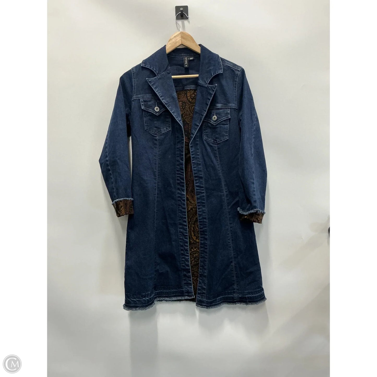 Jacket Denim By Ethyl In Blue Denim, Size: S