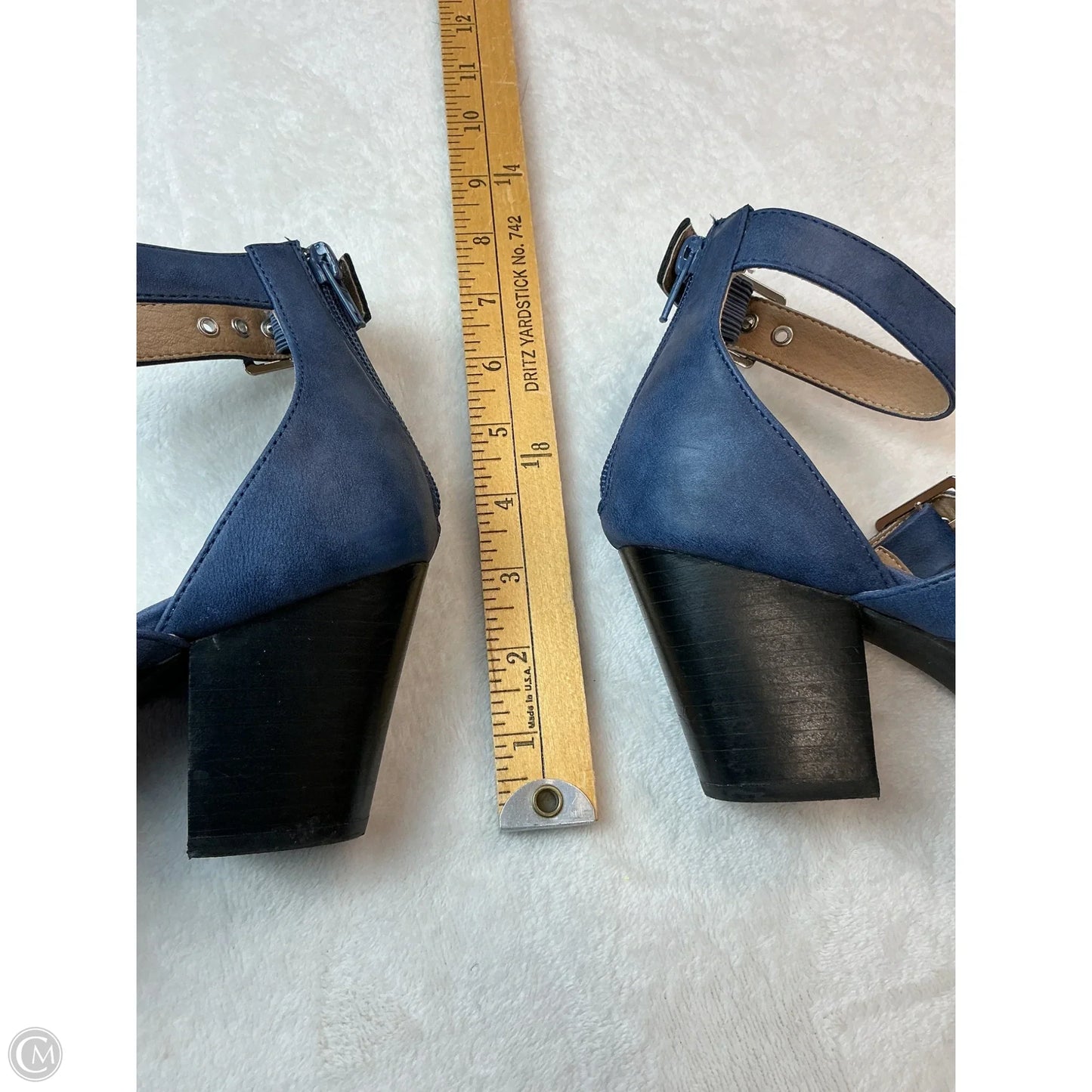 Shoes Heels Block By Clothes Mentor In Navy, Size: 7.5