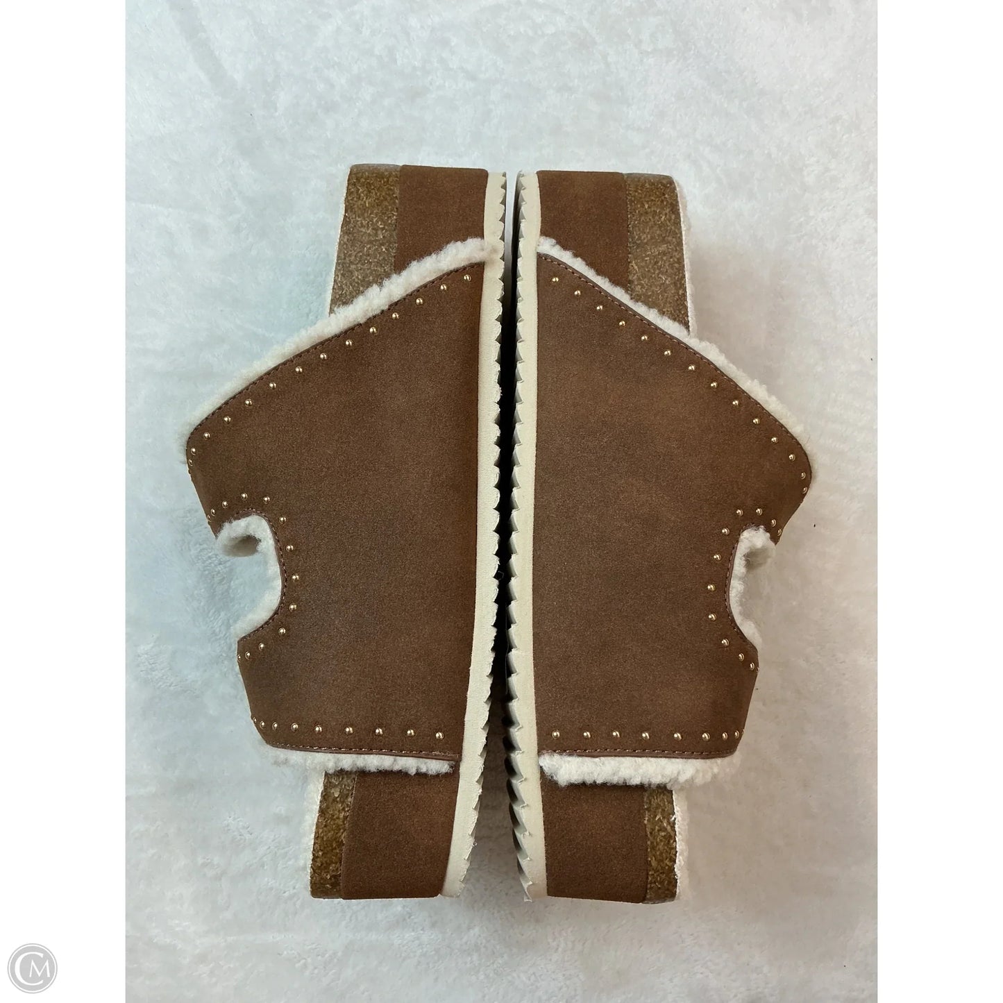 Sandals Heels Platform By Mia In Brown, Size: 10