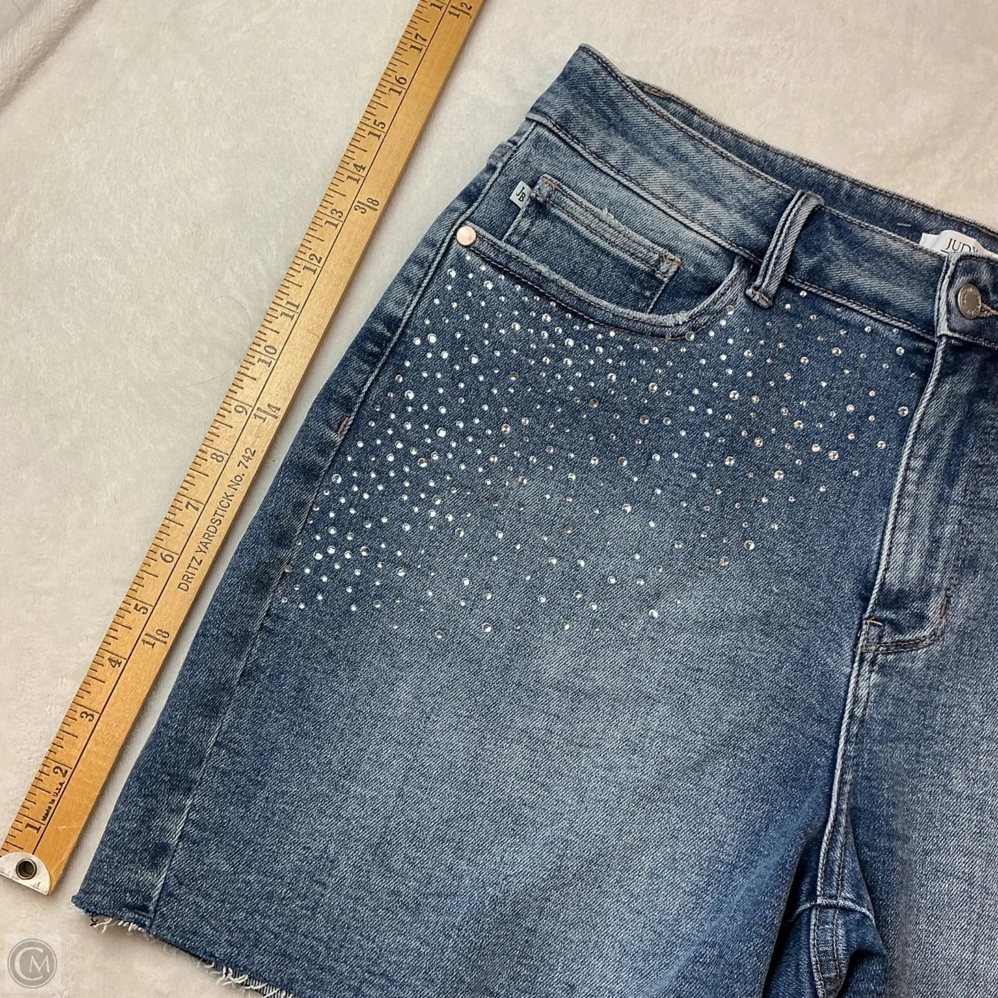 Shorts By Judy Blue In Blue Denim, Size: 1x