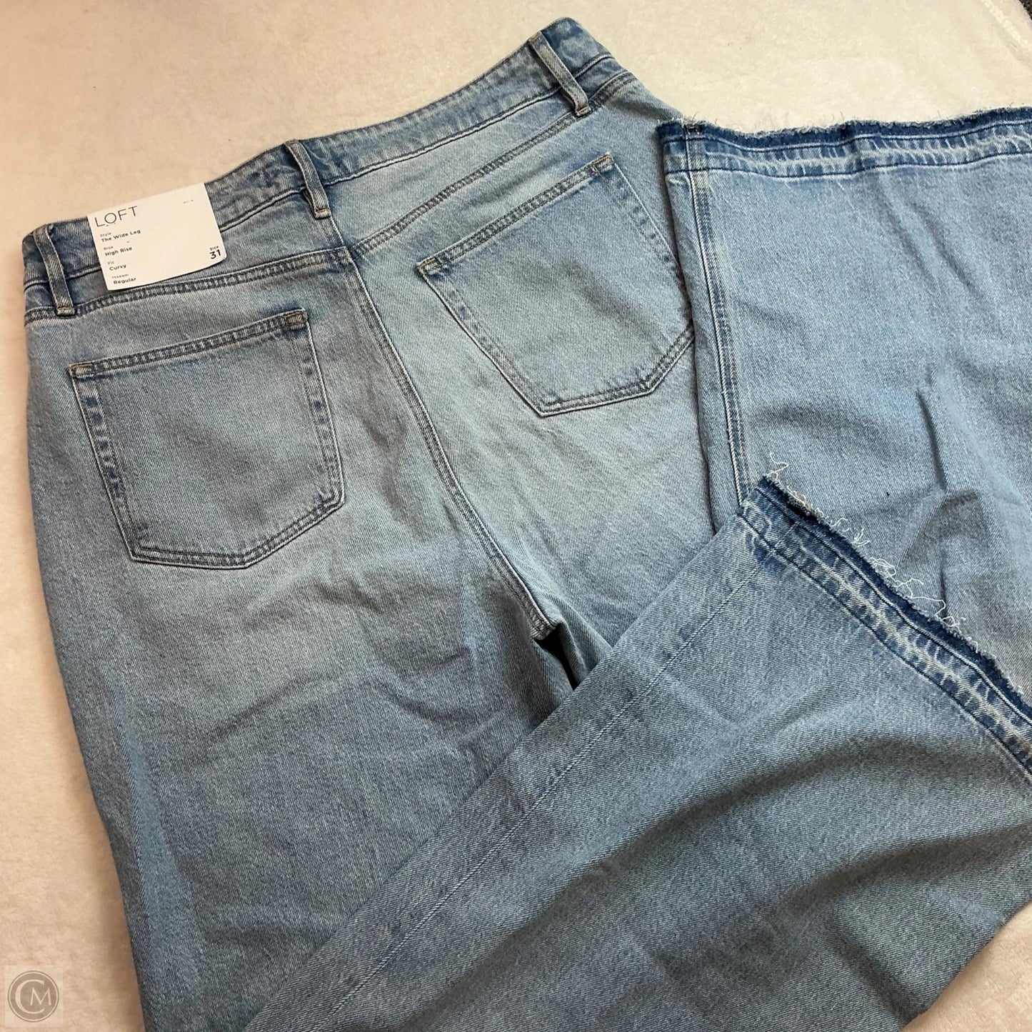Jeans Wide Leg By Loft In Blue Denim, Size: 8