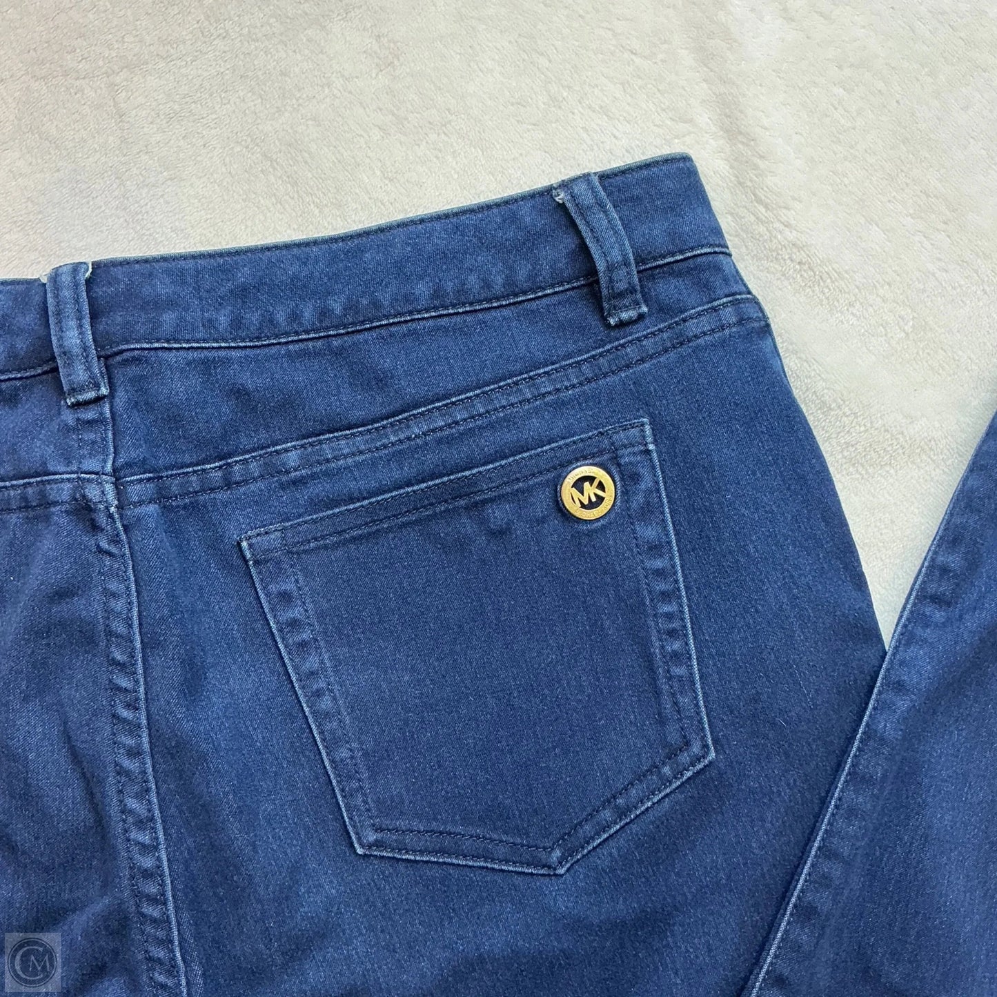 Jeans Skinny By Michael By Michael Kors In Blue Denim, Size: 12
