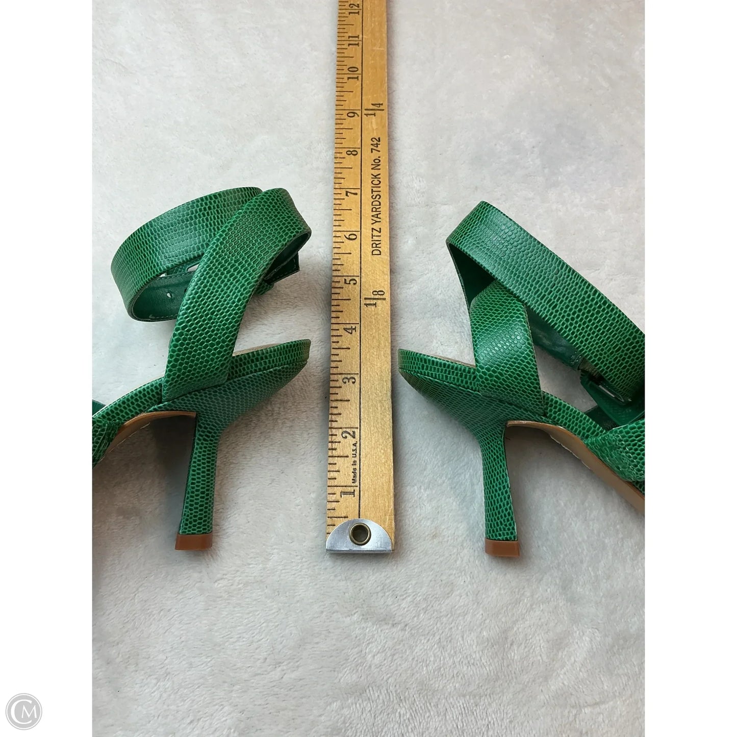 Sandals Heels Stiletto By Vince Camuto In Green, Size: 5