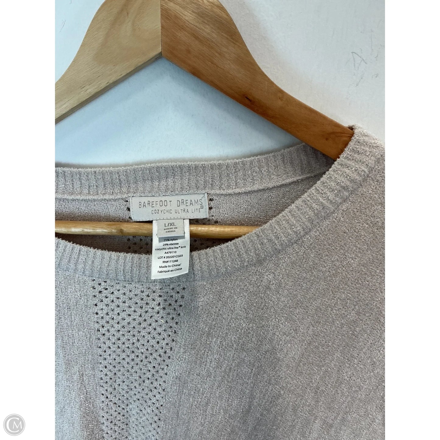 Poncho By Barefoot Dreams In Beige, Size: L