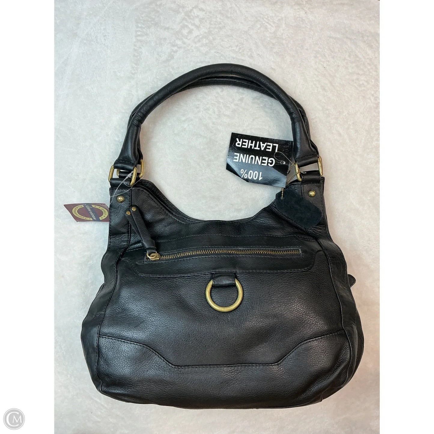 Handbag Leather By Clothes Mentor, Size: Medium