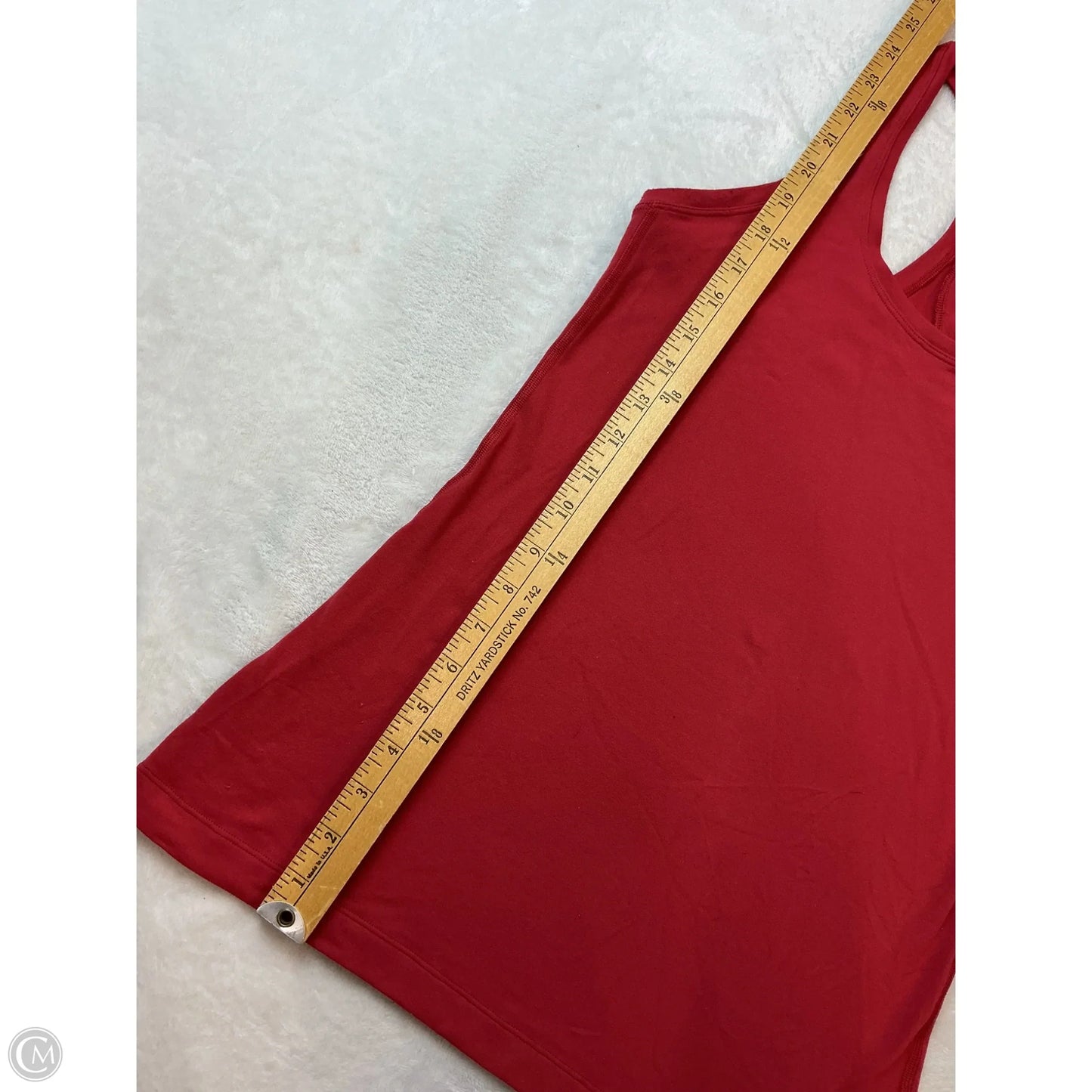 Athletic Tank Top By Lululemon In Red, Size: M