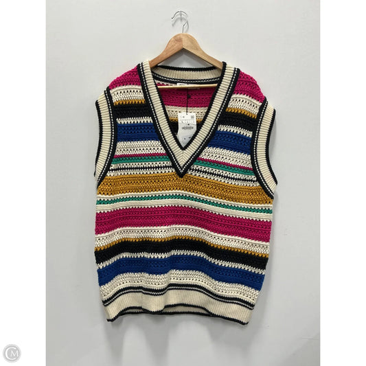 Vest Sweater By Zara In Multi-colored, Size: L