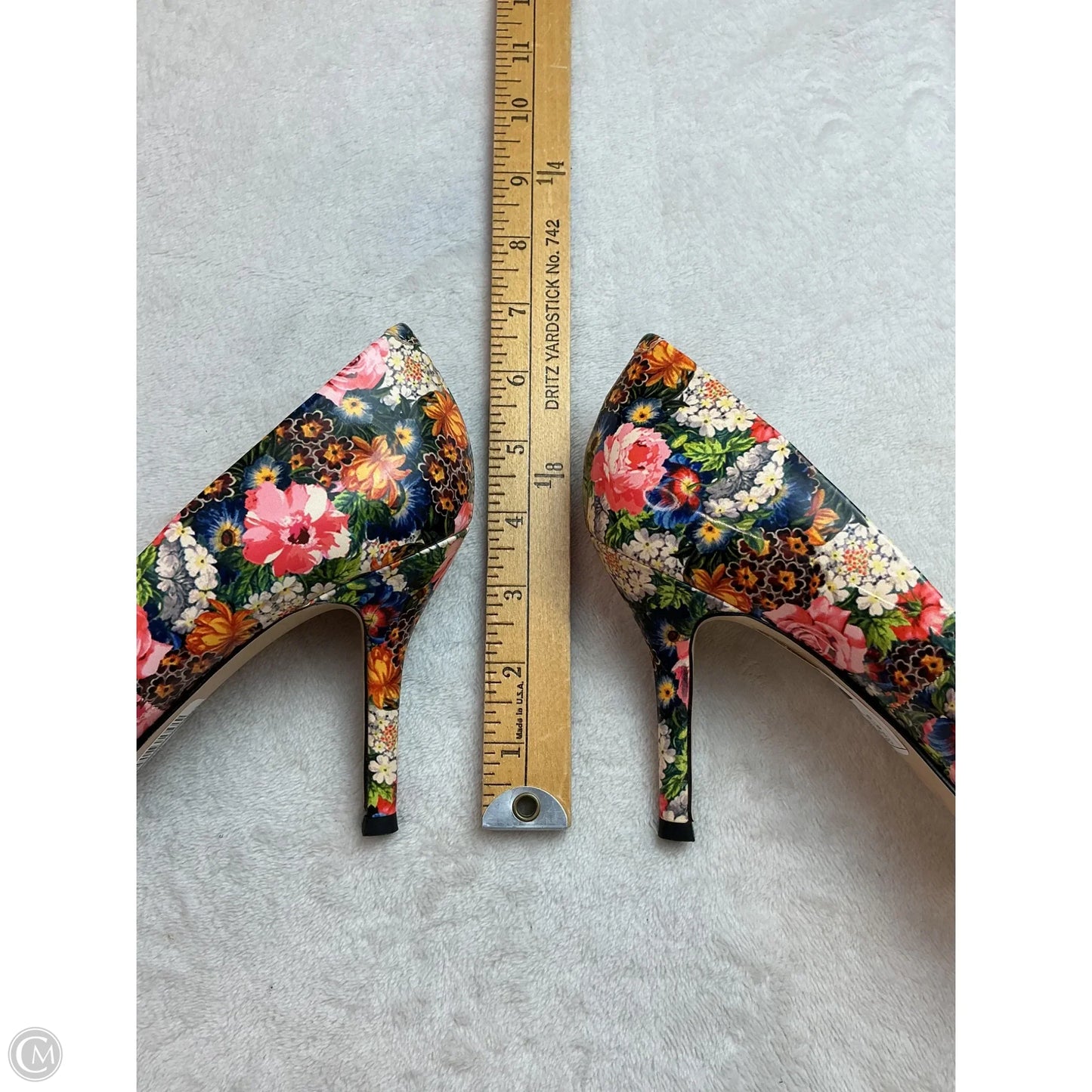Shoes Heels Stiletto By Nine West In Floral Print, Size: 8.5