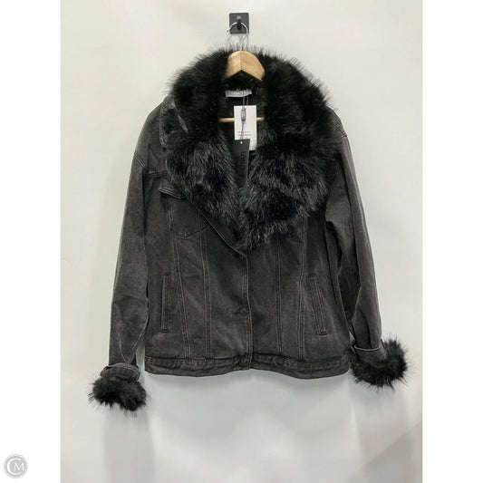 Jacket Denim By Blue B In Black Denim, Size: S