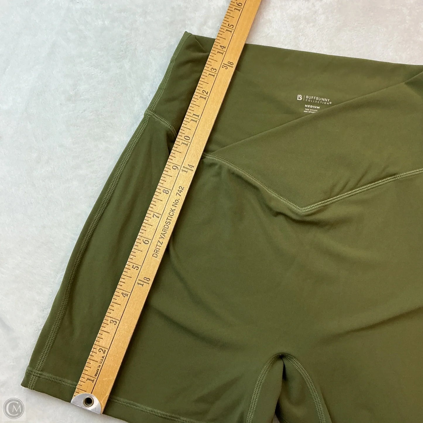 Athletic Shorts By Buffbunny In Green, Size: M