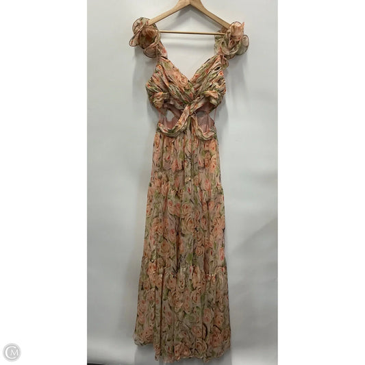 Dress Party Long By Astr In Floral Print, Size: M
