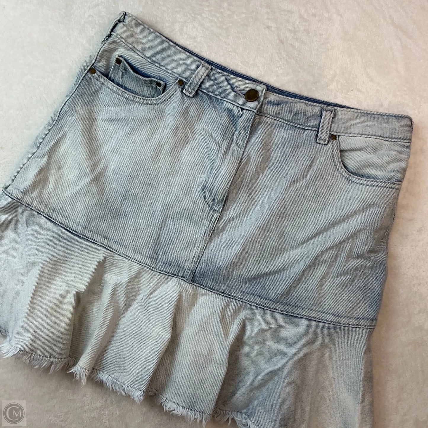 Skirt Designer By Michael Kors In Blue Denim, Size: 10