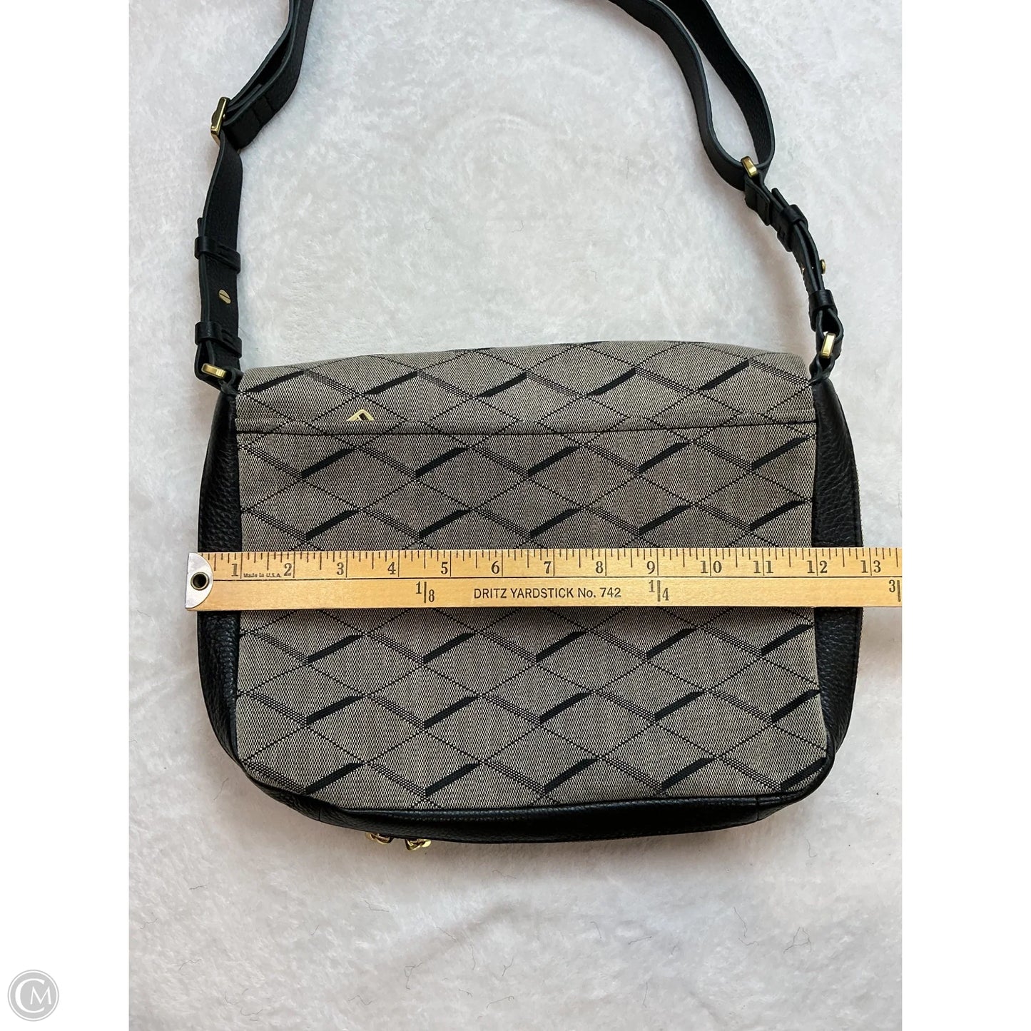 Handbag Leather By Fossil, Size: Small