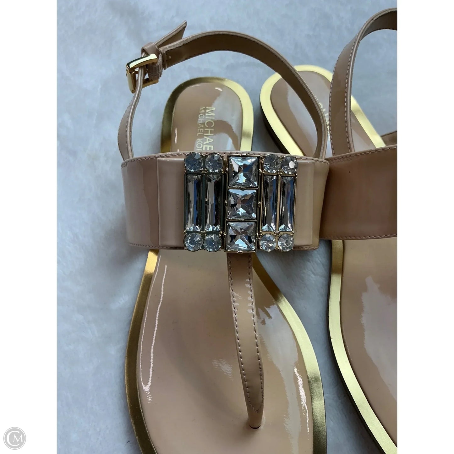 Sandals Flats By Michael By Michael Kors In Cream, Size: 6
