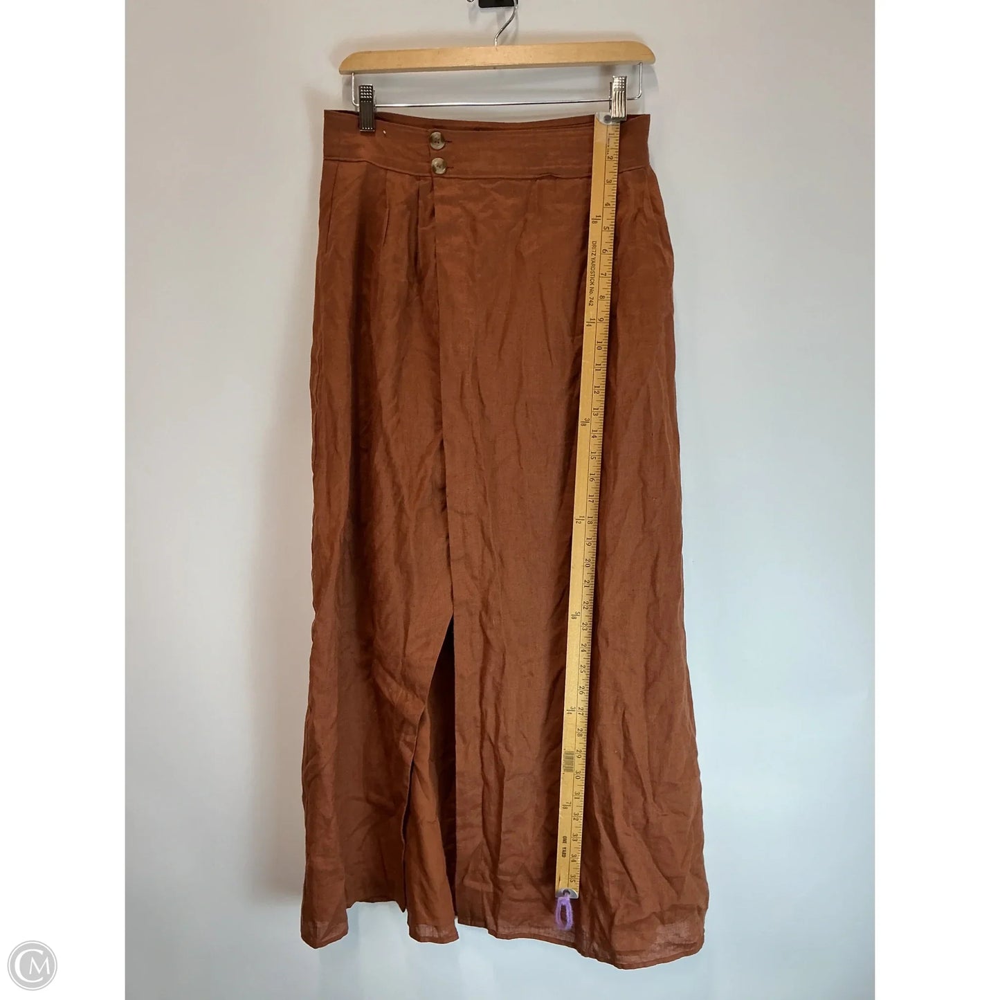 Skirt Maxi By Anthropologie In Tan, Size: 6